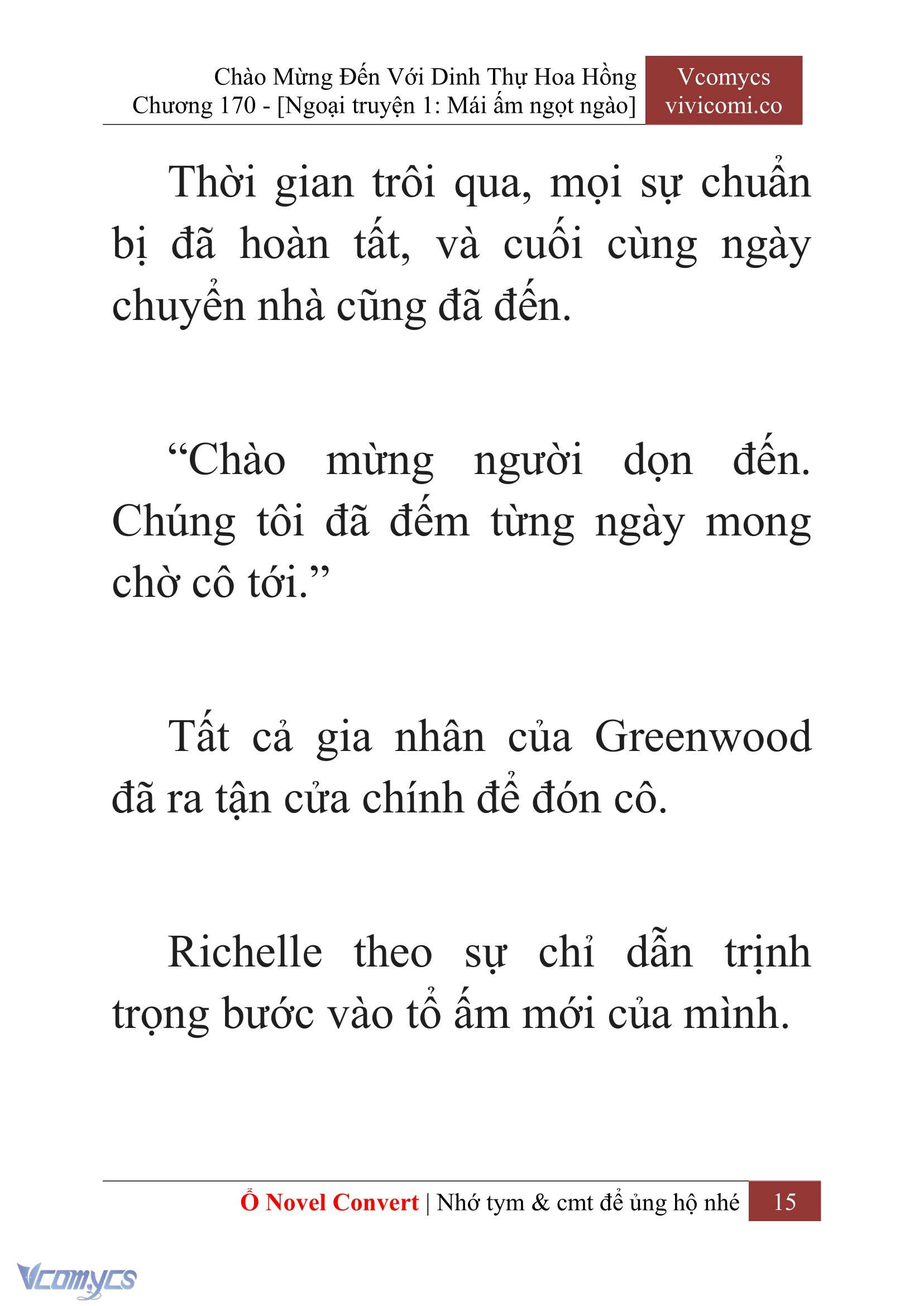 [Novel] Chào Mừng Đến Với Dinh Thự Hoa Hồng Chap 170 - Trang 2