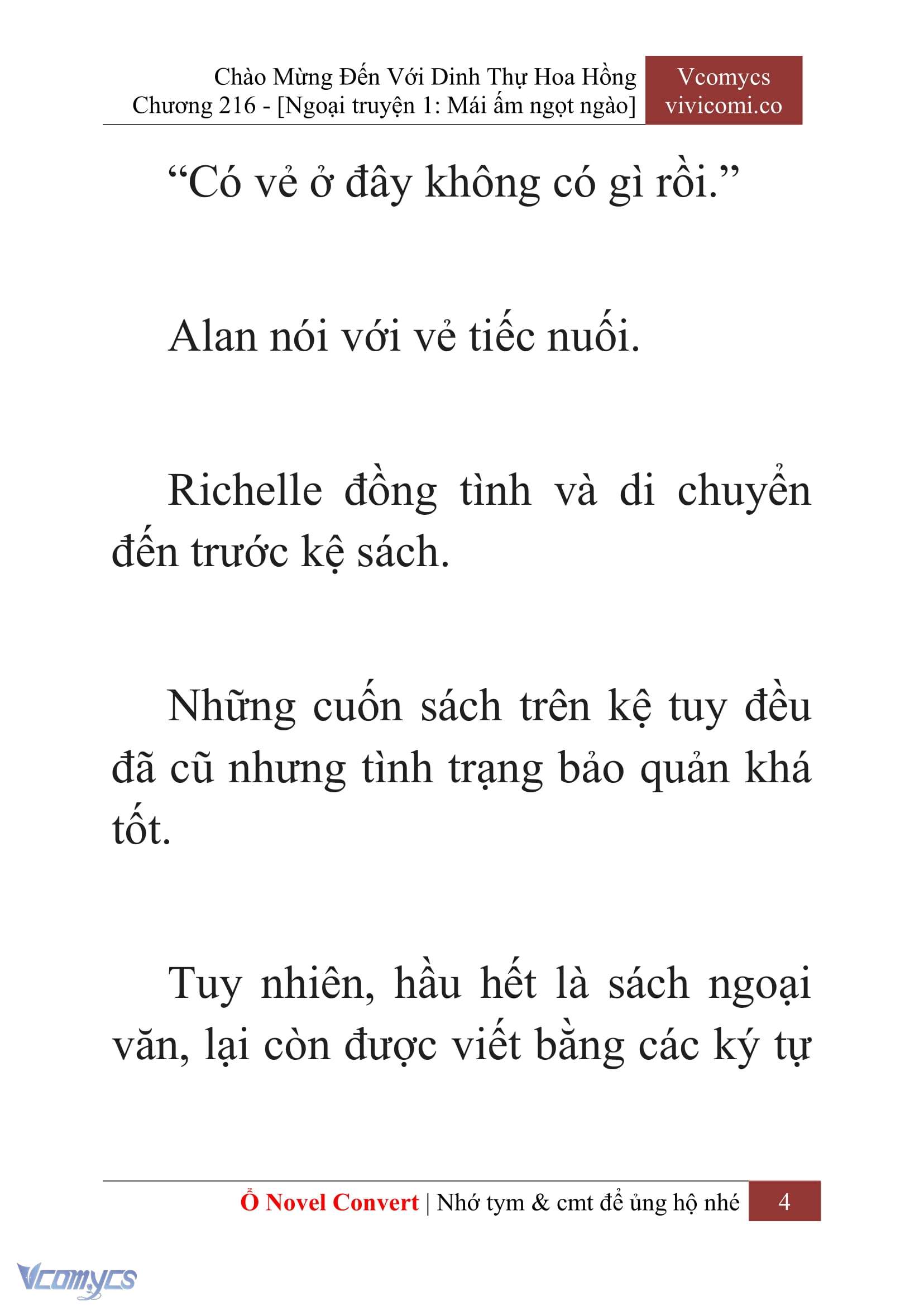 [Novel] Chào Mừng Đến Với Dinh Thự Hoa Hồng Chap 216 - Trang 2