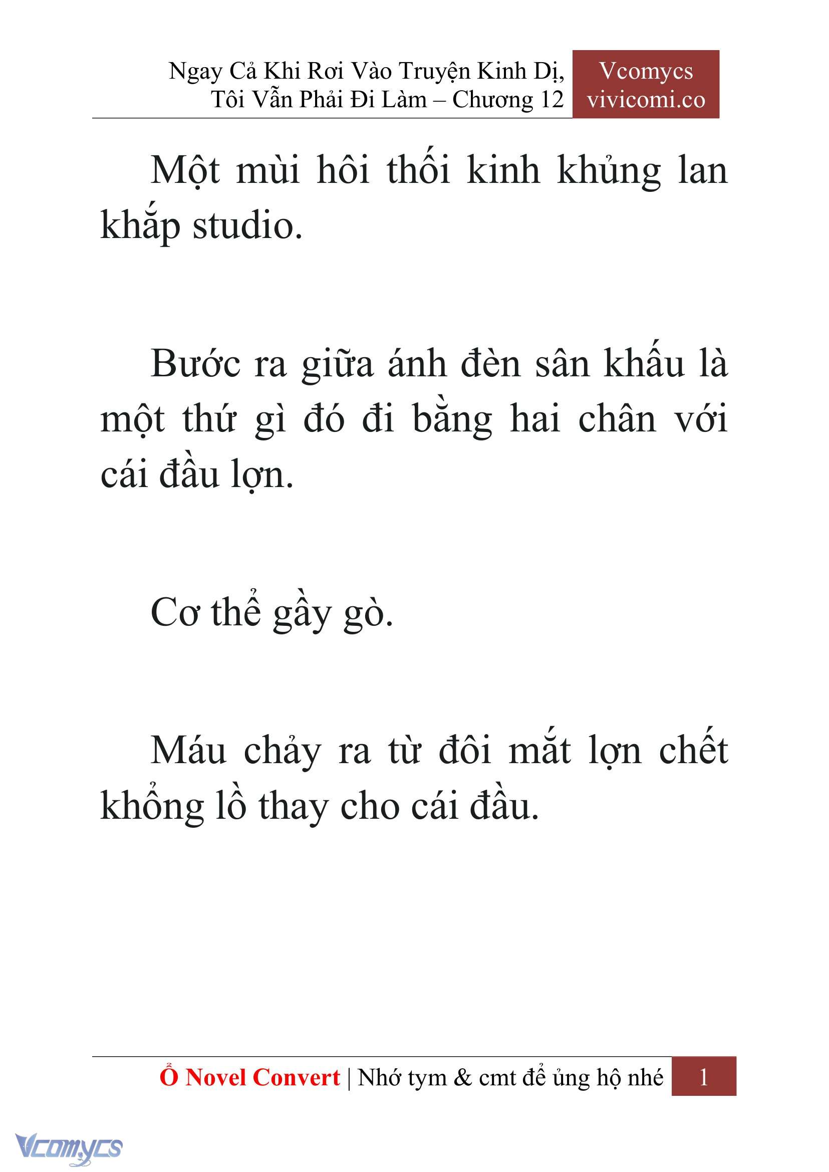 [Novel] Ngay Cả Khi Rơi Vào Truyện Kinh Dị, Tôi Vẫn Phải Đi Làm Chap 12 - Trang 2