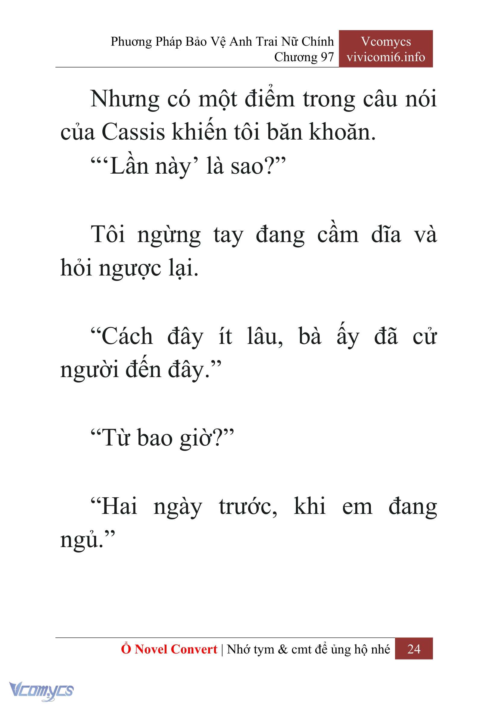 [Novel] Phương Pháp Bảo Vệ Anh Trai Nữ Chính Chap 97 - Trang 2