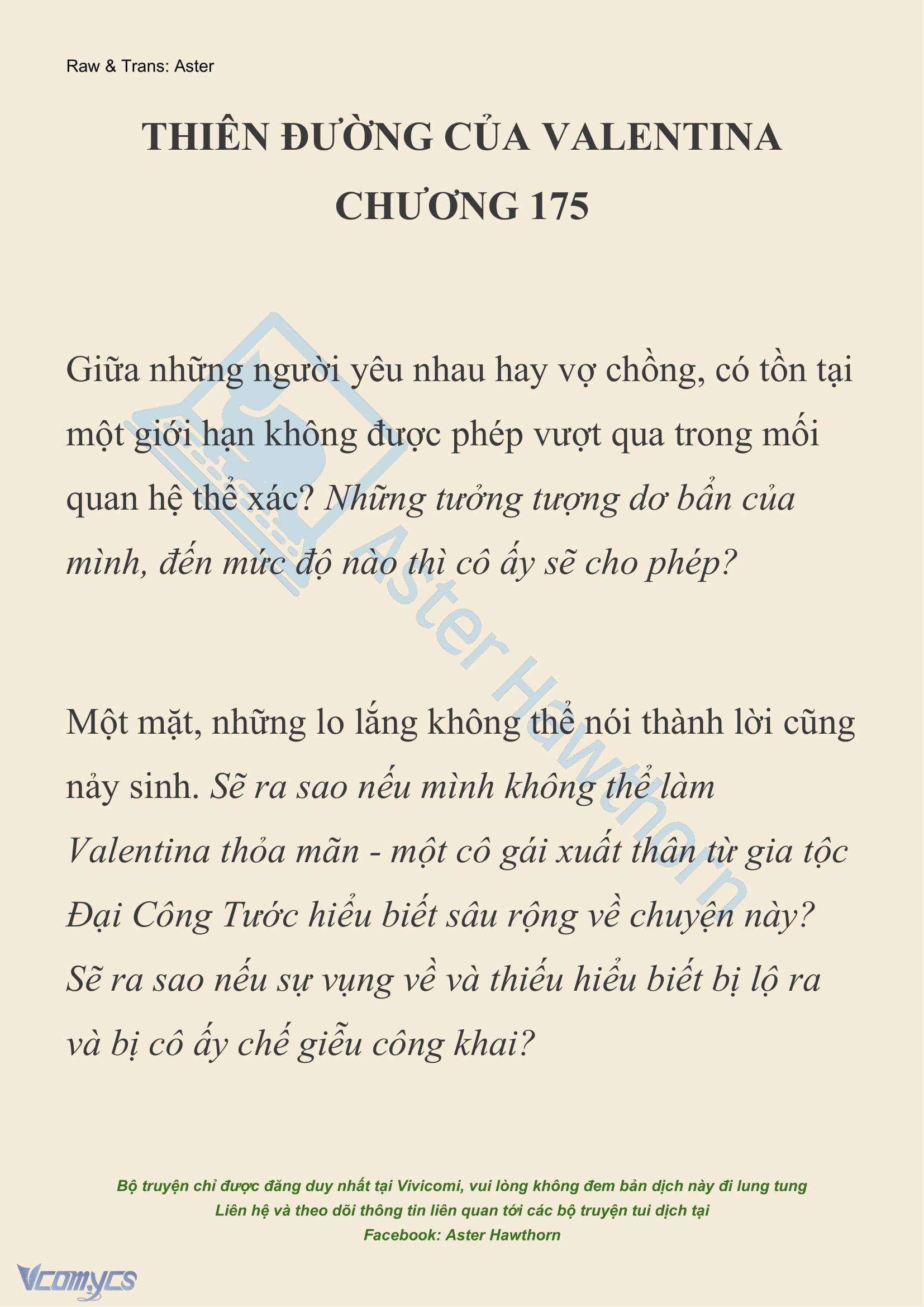 [NOVEL] Thiên Đường Của Valentina Chap 175 - Trang 2