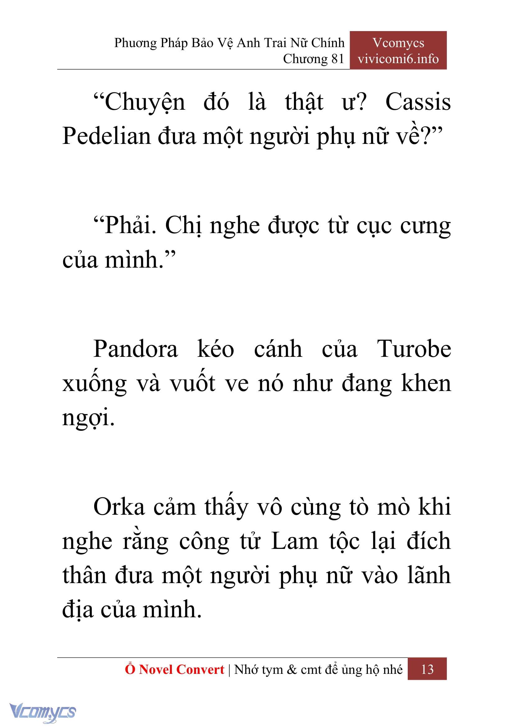 [Novel] Phương Pháp Bảo Vệ Anh Trai Nữ Chính Chap 81 - Trang 2
