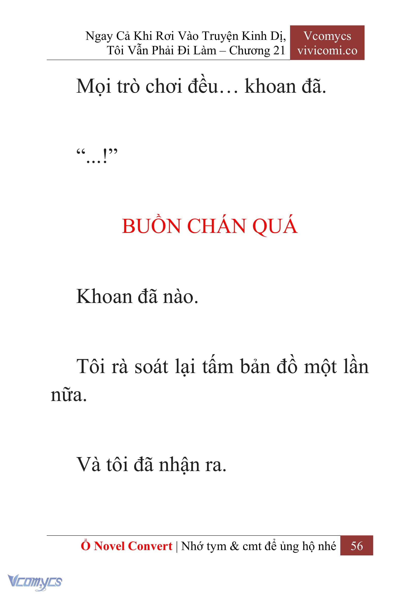 [Novel] Ngay Cả Khi Rơi Vào Truyện Kinh Dị, Tôi Vẫn Phải Đi Làm Chap 21 - Trang 2