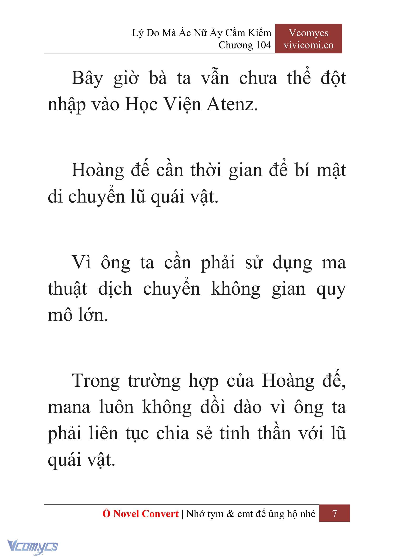 [Novel] Lý Do Mà Ác Nữ Ấy Cầm Kiếm Chap 104 - Trang 2