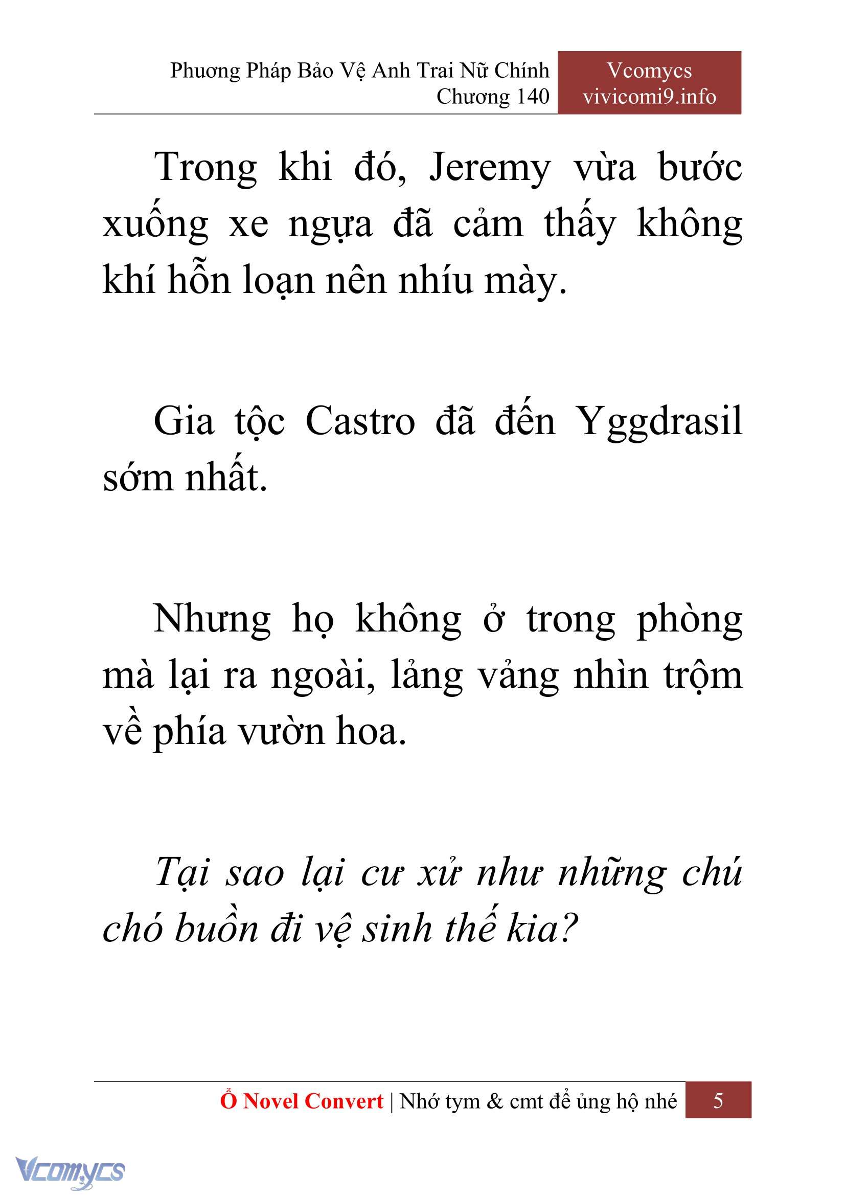 [Novel] Phương Pháp Bảo Vệ Anh Trai Nữ Chính Chap 140 - Trang 2