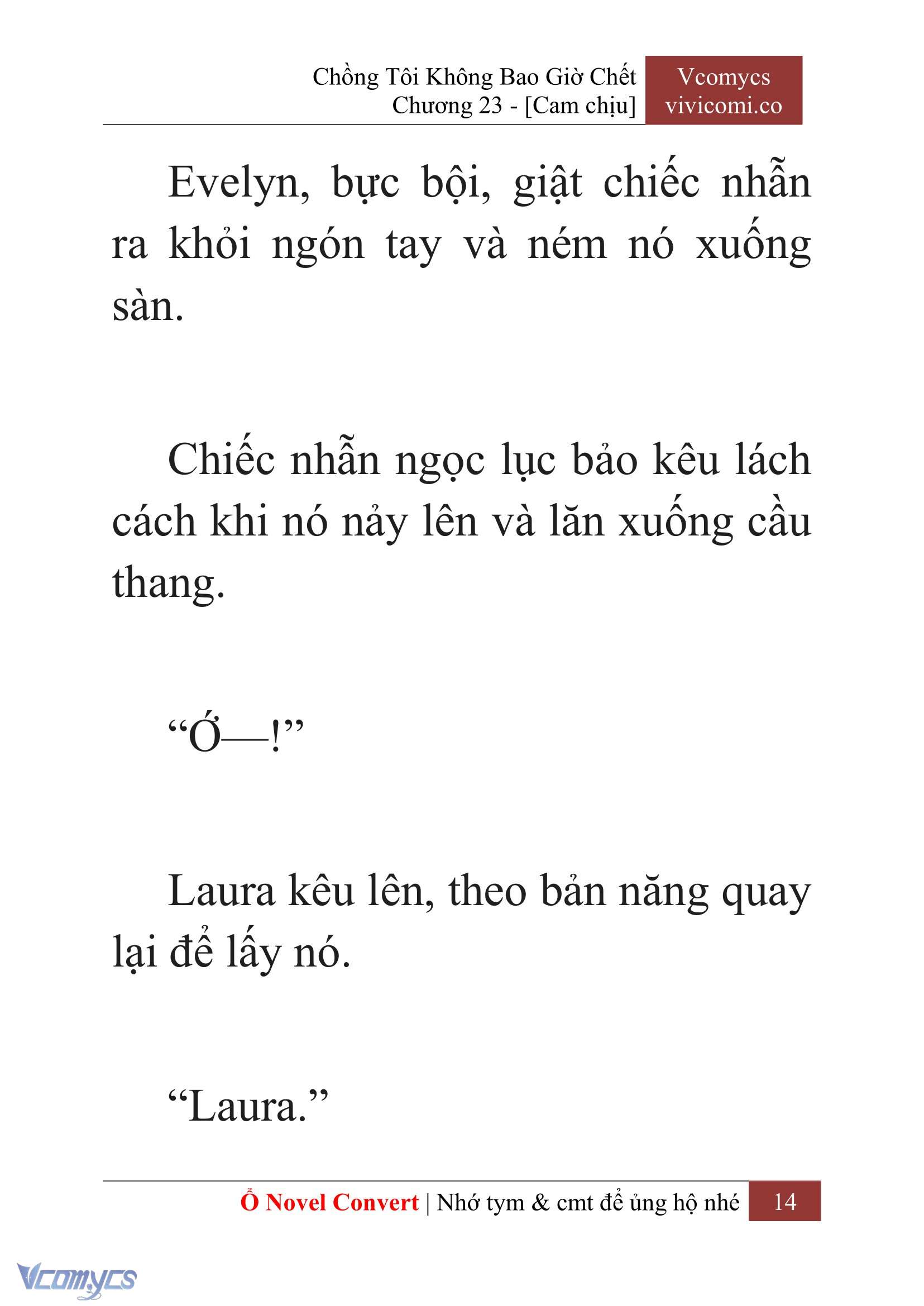 [Novel] Chồng Tôi Không Bao Giờ Chết Chap 23 - Trang 2