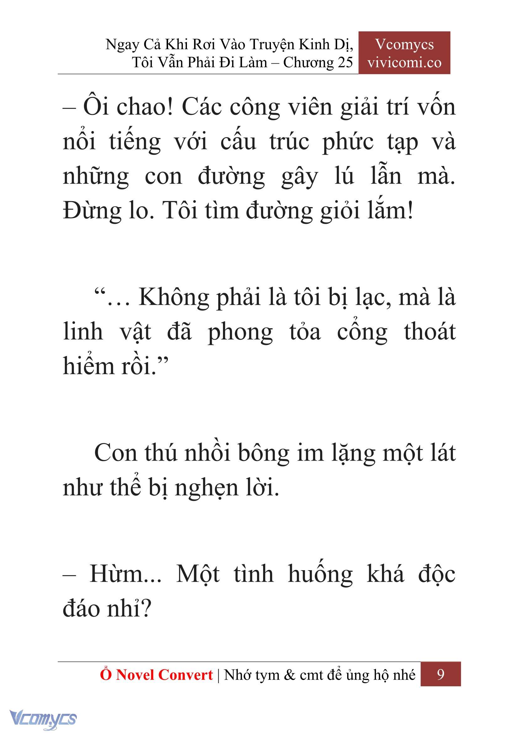 [Novel] Ngay Cả Khi Rơi Vào Truyện Kinh Dị, Tôi Vẫn Phải Đi Làm Chap 25 - Trang 2