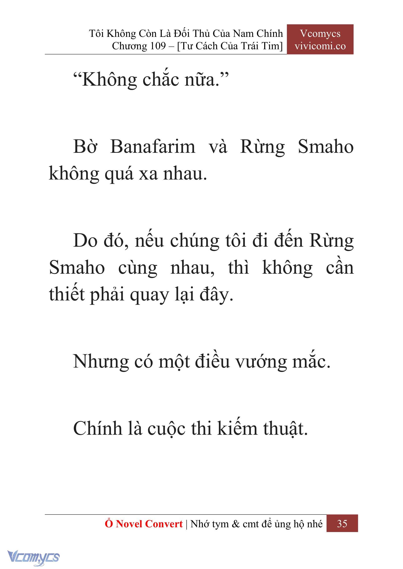 [Novel] Tôi Không Còn Là Đối Thủ Của Nam Chính Chap 109 - Trang 2