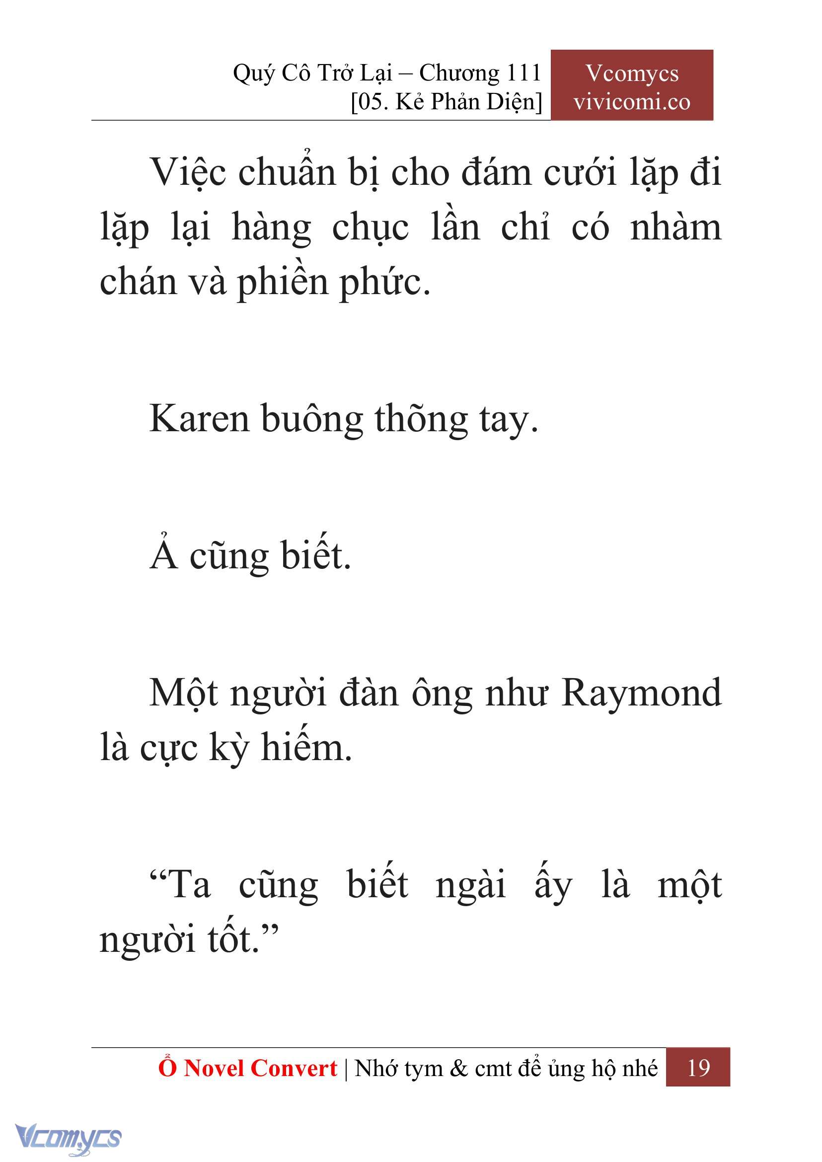 [Novel] Quý Cô Trở Lại Chap 111 - Trang 2