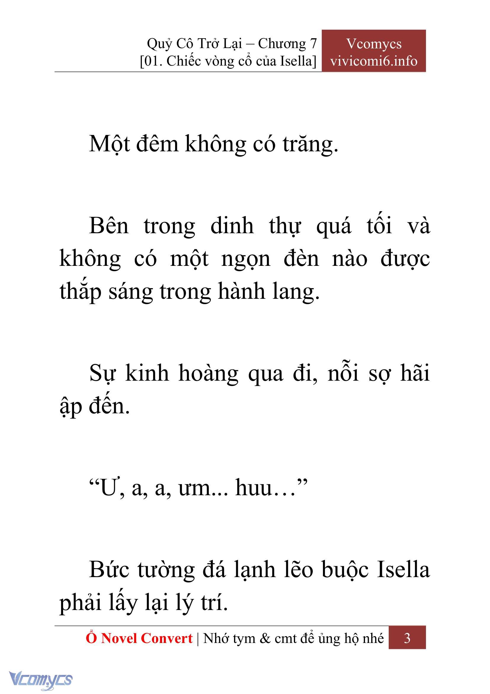 [Novel] Quý Cô Trở Lại Chap 7 - Trang 2