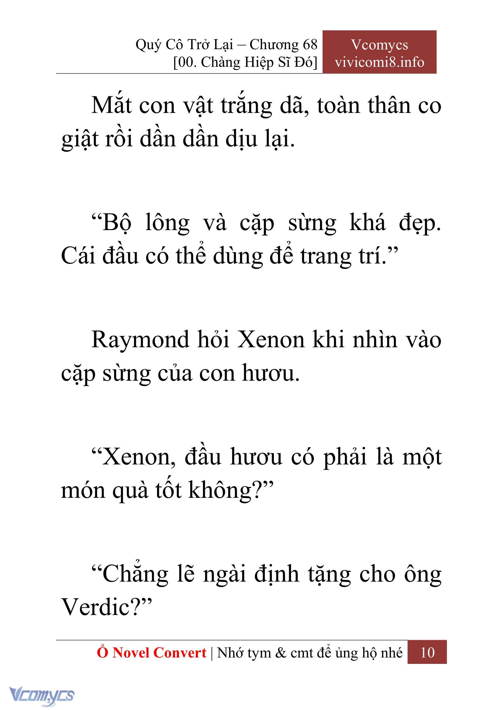 [Novel] Quý Cô Trở Lại Chap 68 - Trang 2