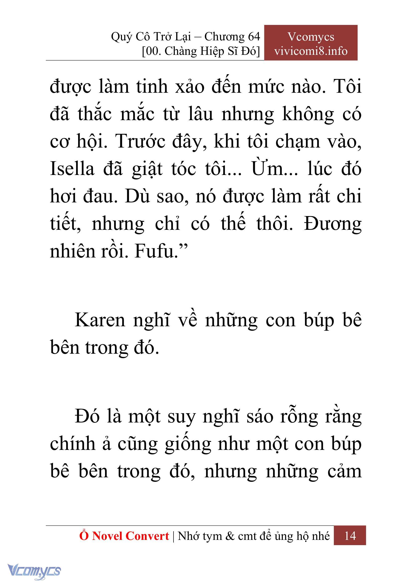 [Novel] Quý Cô Trở Lại Chap 64 - Trang 2