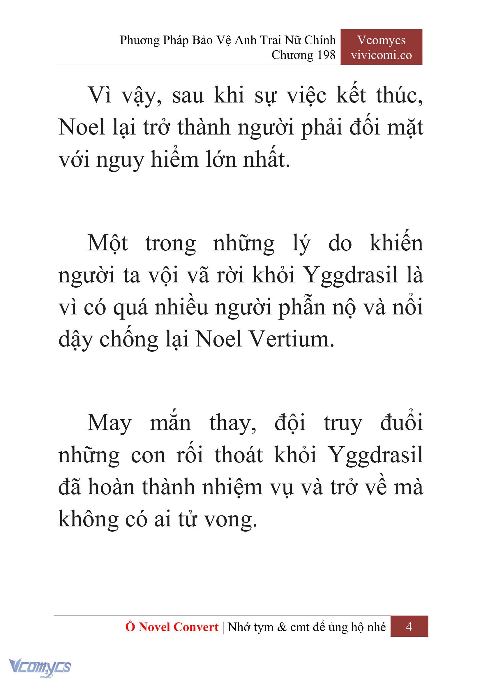 [Novel] Phương Pháp Bảo Vệ Anh Trai Nữ Chính Chap 198 - Trang 2