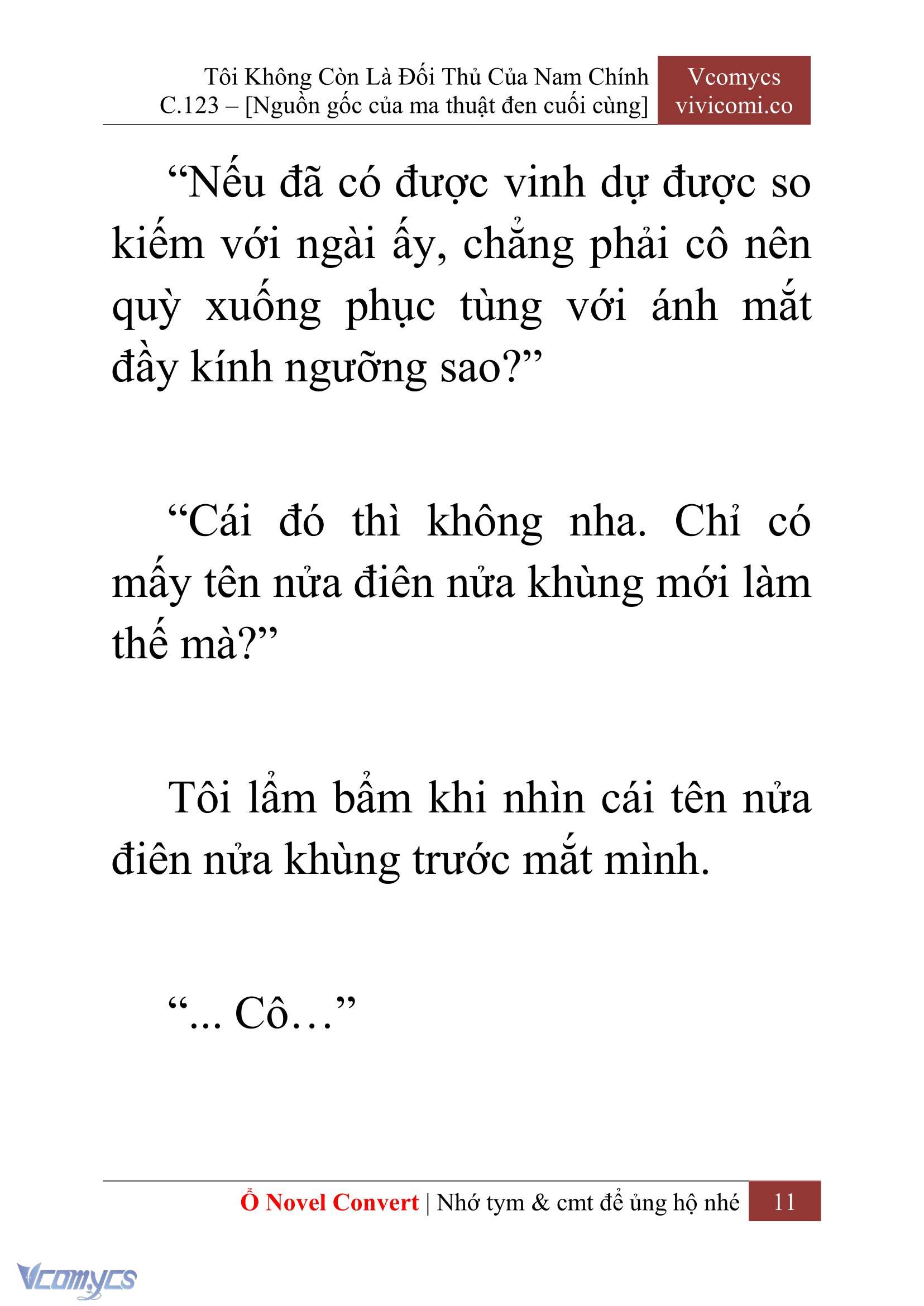 [Novel] Tôi Không Còn Là Đối Thủ Của Nam Chính Chap 123 - Trang 2