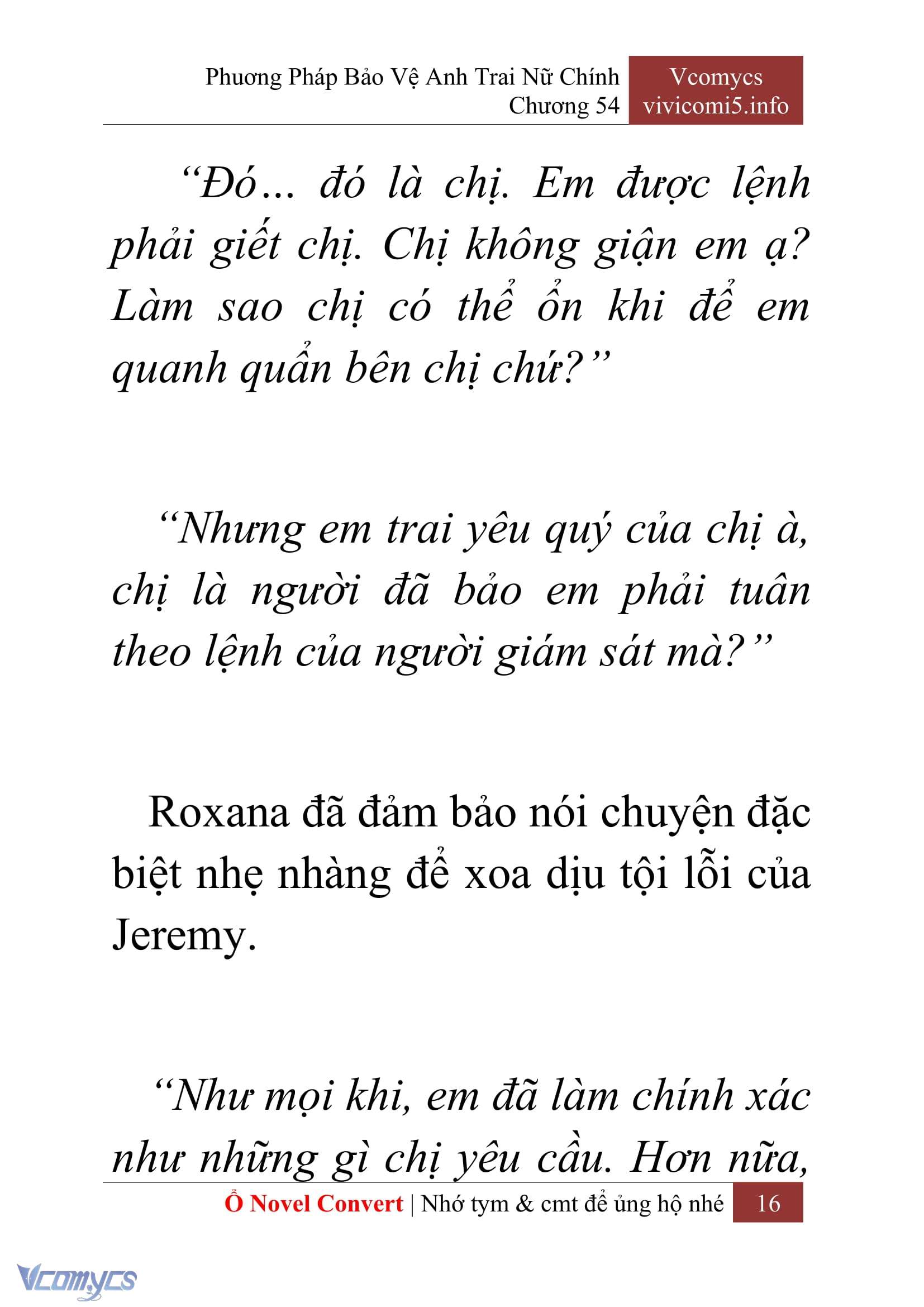 [Novel] Phương Pháp Bảo Vệ Anh Trai Nữ Chính Chap 54 - Trang 2