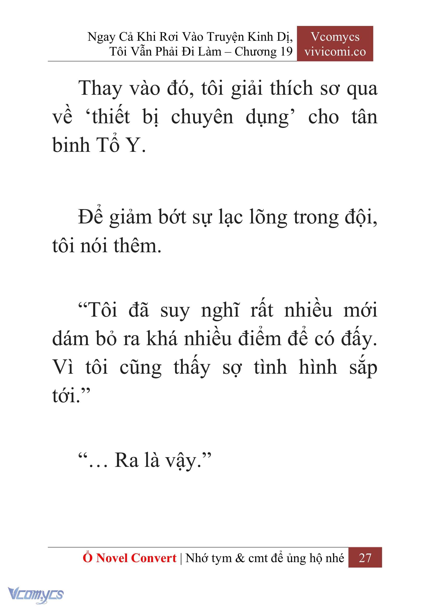 [Novel] Ngay Cả Khi Rơi Vào Truyện Kinh Dị, Tôi Vẫn Phải Đi Làm Chap 19 - Trang 2