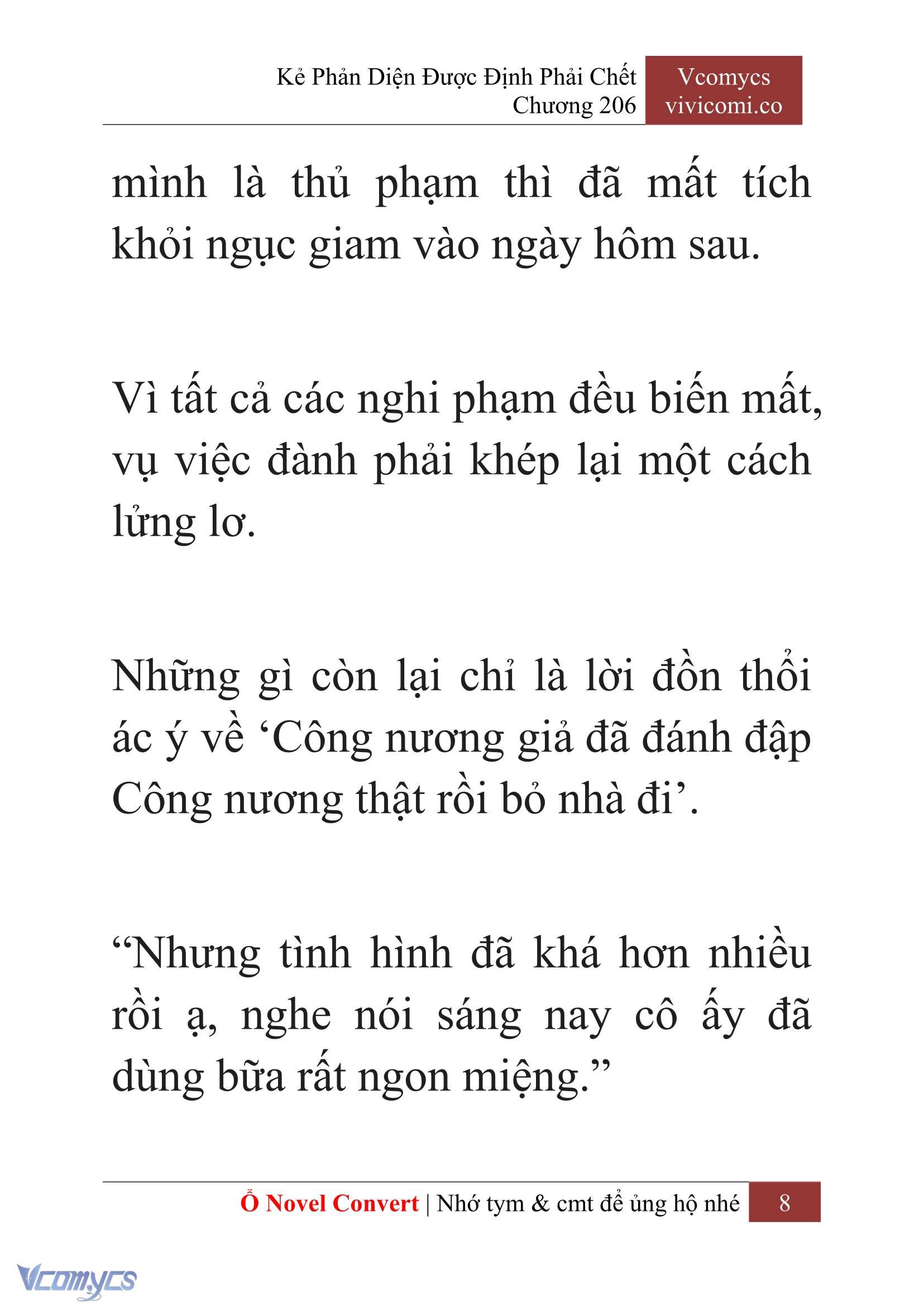 [Novel] Kẻ Phản Diện Được Định Phải Chết Chap 206 - Trang 2