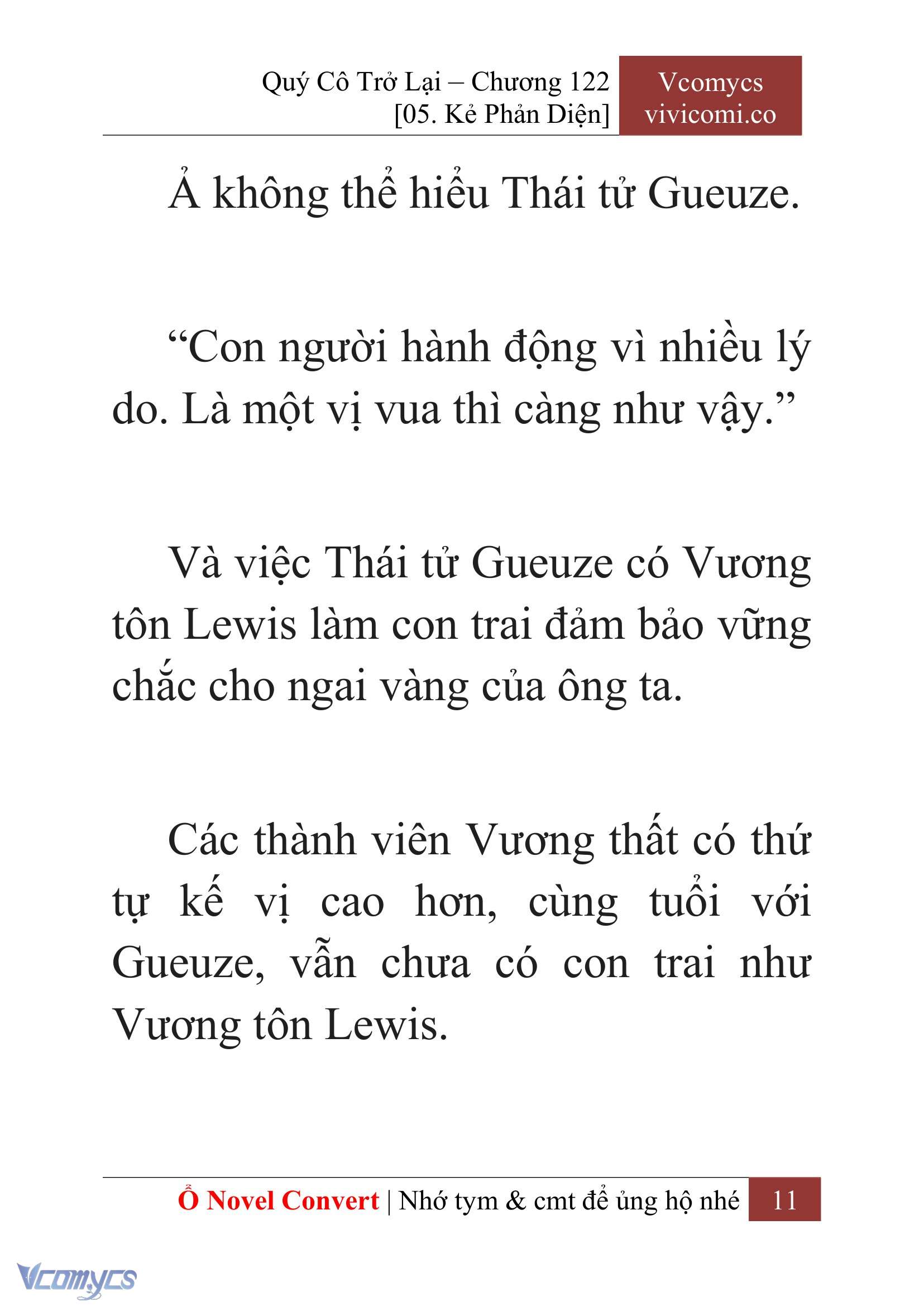 [Novel] Quý Cô Trở Lại Chap 122 - Trang 2