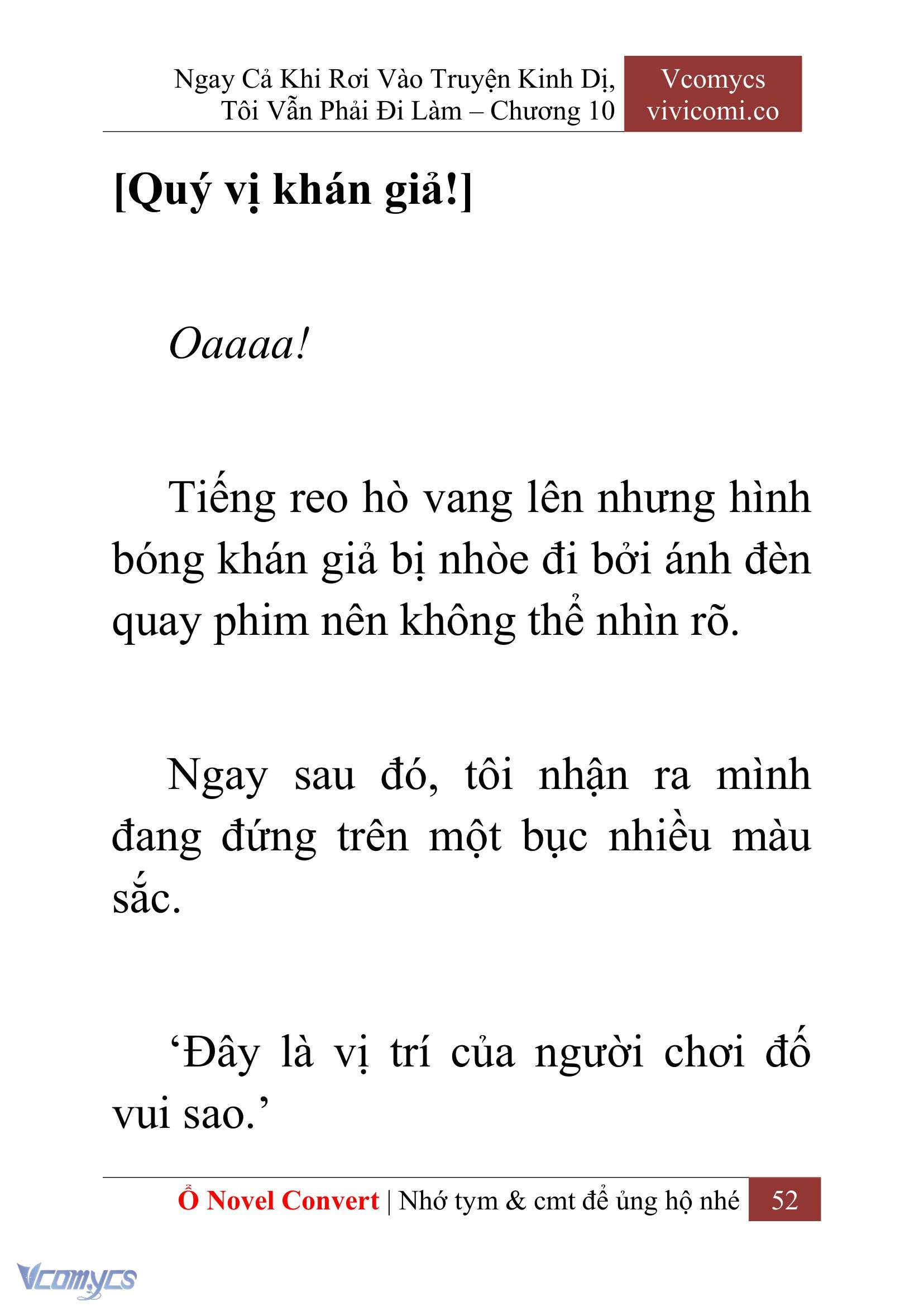 [Novel] Ngay Cả Khi Rơi Vào Truyện Kinh Dị, Tôi Vẫn Phải Đi Làm Chap 10 - Trang 2