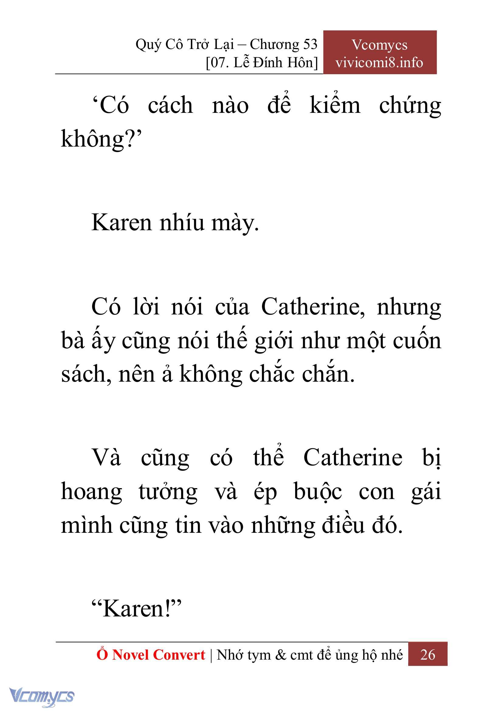 [Novel] Quý Cô Trở Lại Chap 53 - Trang 2