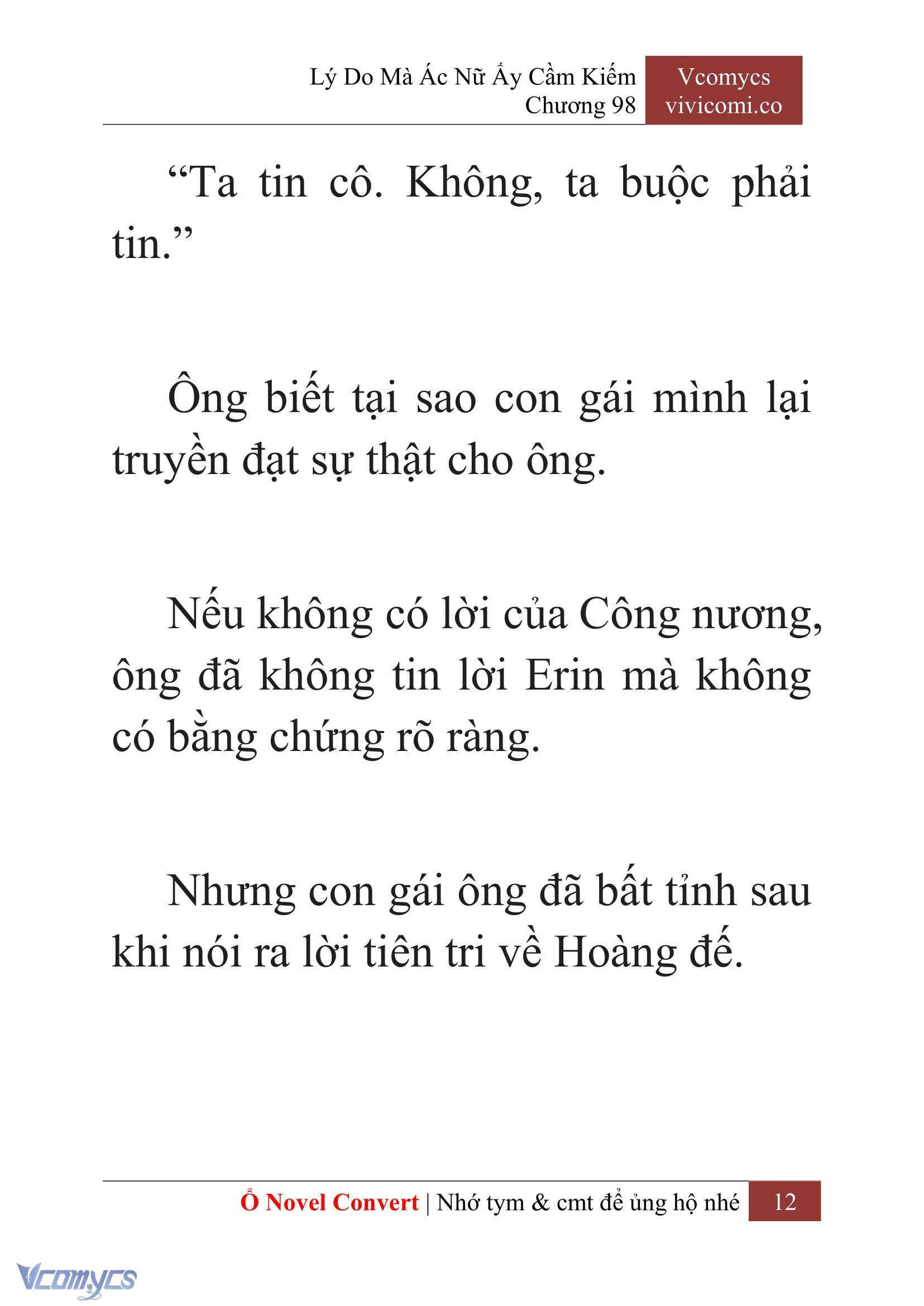 [Novel] Lý Do Mà Ác Nữ Ấy Cầm Kiếm Chap 98 - Trang 2