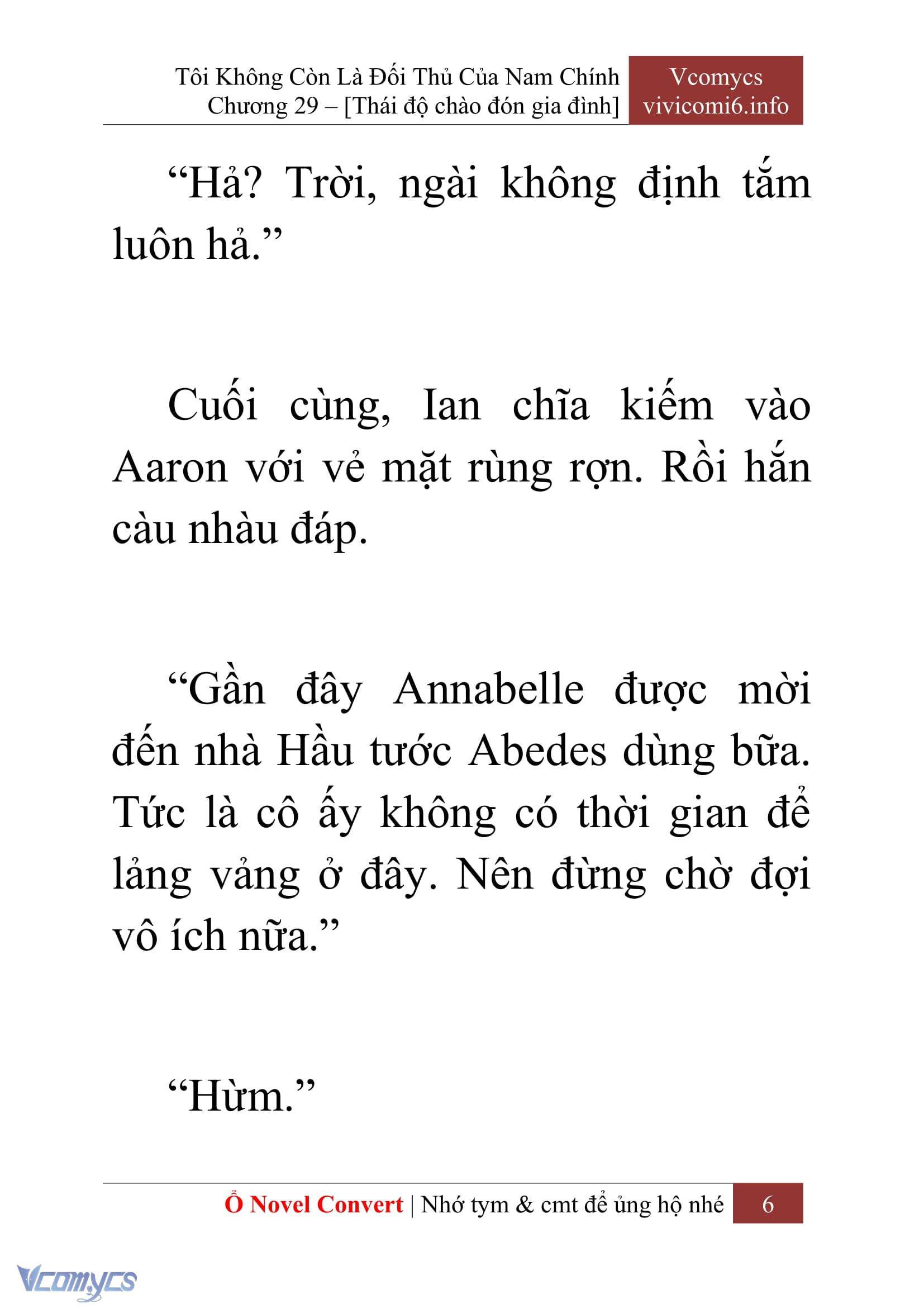 [Novel] Tôi Không Còn Là Đối Thủ Của Nam Chính Chap 29 - Trang 2