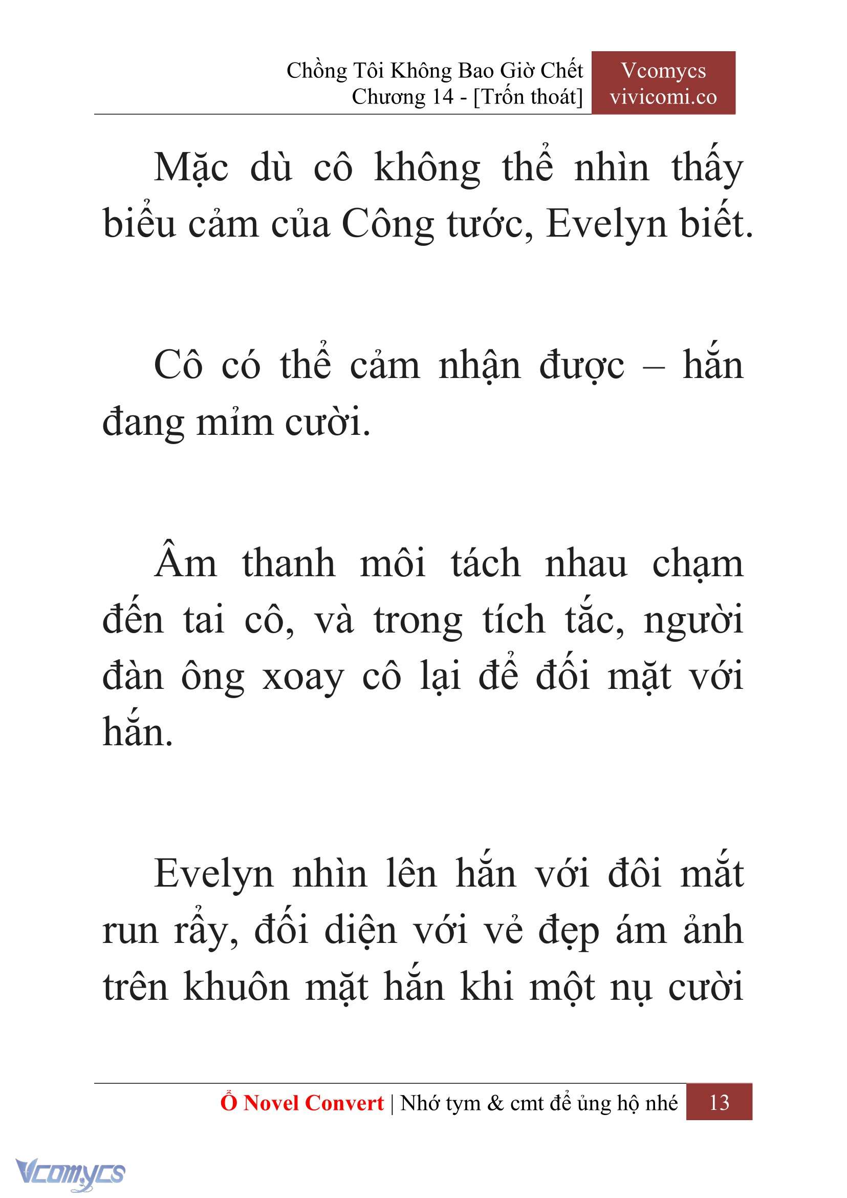 [Novel] Chồng Tôi Không Bao Giờ Chết Chap 14 - Trang 2