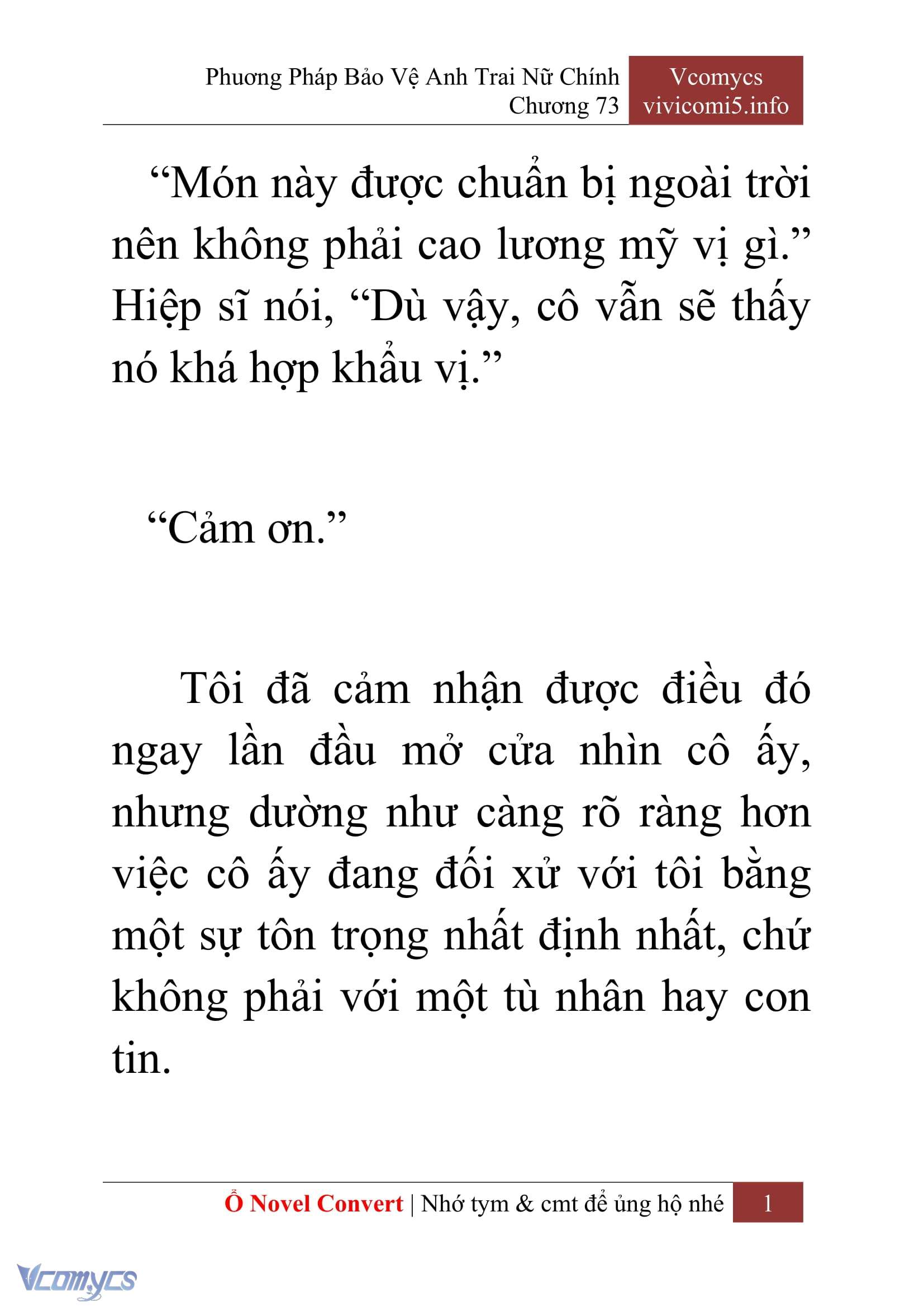 [Novel] Phương Pháp Bảo Vệ Anh Trai Nữ Chính Chap 73 - Trang 2