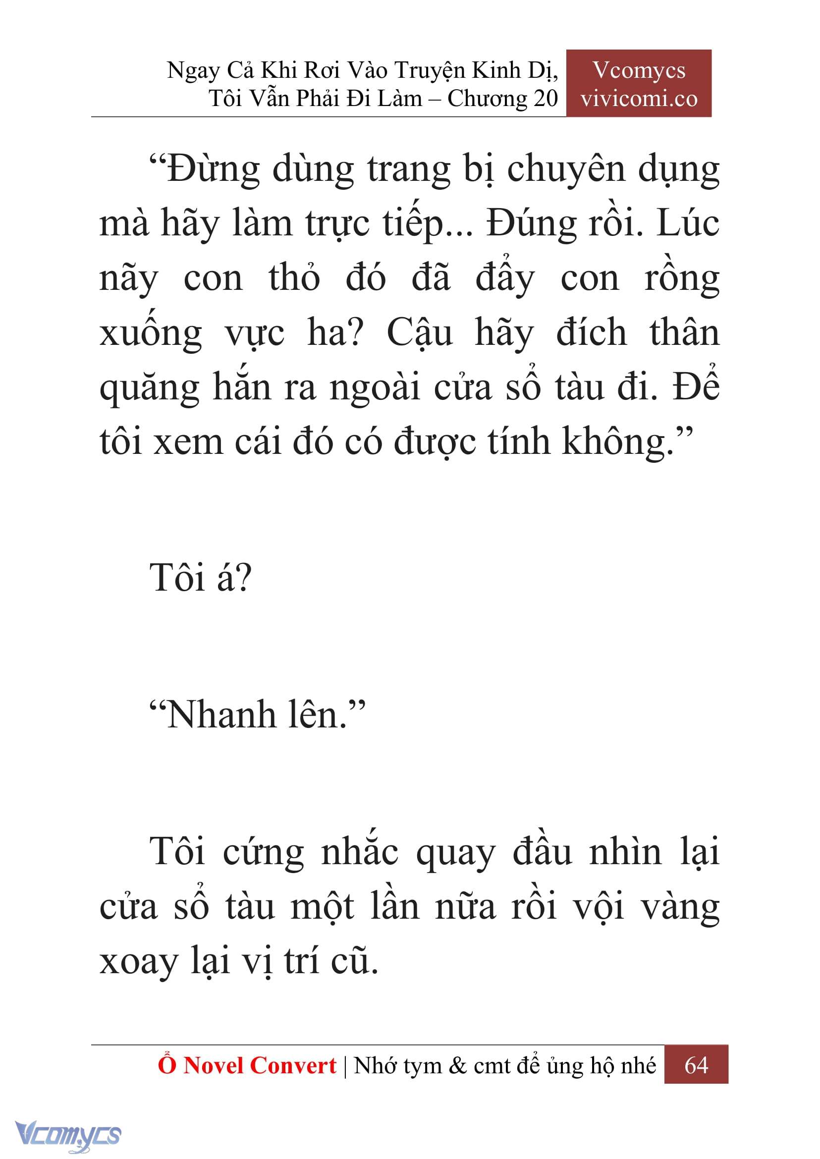 [Novel] Ngay Cả Khi Rơi Vào Truyện Kinh Dị, Tôi Vẫn Phải Đi Làm Chap 20 - Trang 2
