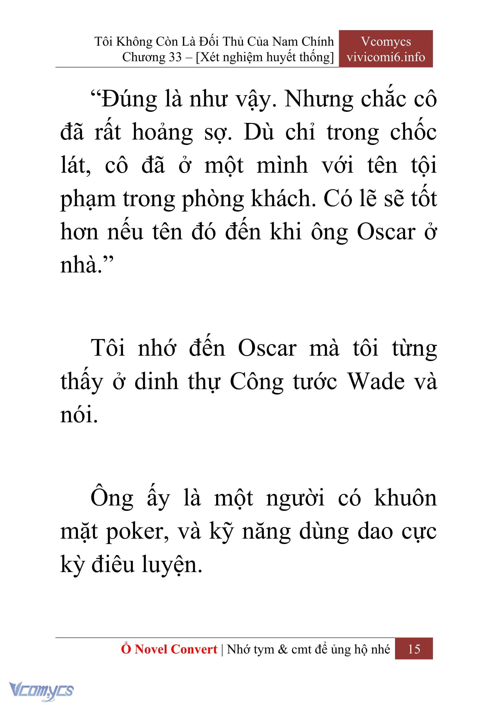 [Novel] Tôi Không Còn Là Đối Thủ Của Nam Chính Chap 33 - Trang 2