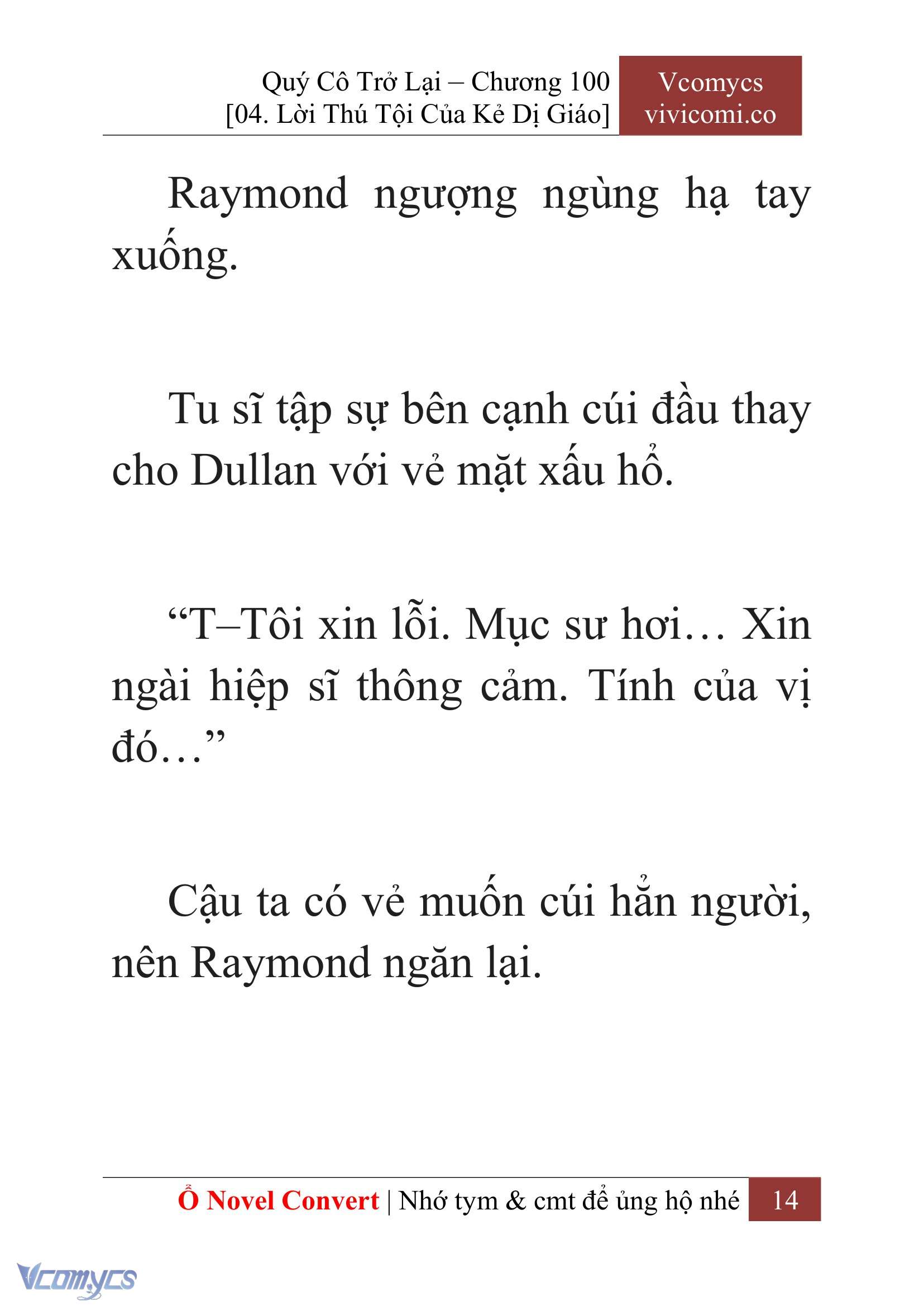 [Novel] Quý Cô Trở Lại Chap 100 - Trang 2