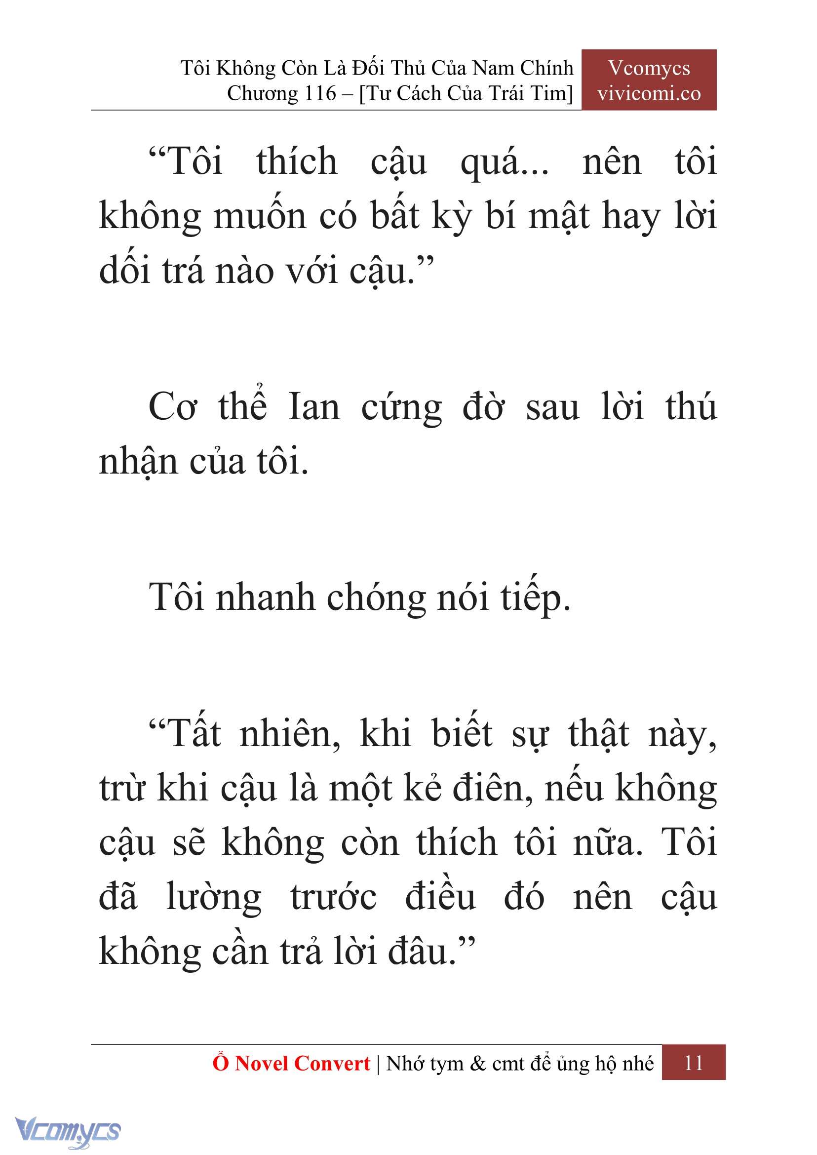 [Novel] Tôi Không Còn Là Đối Thủ Của Nam Chính Chap 116 - Trang 2