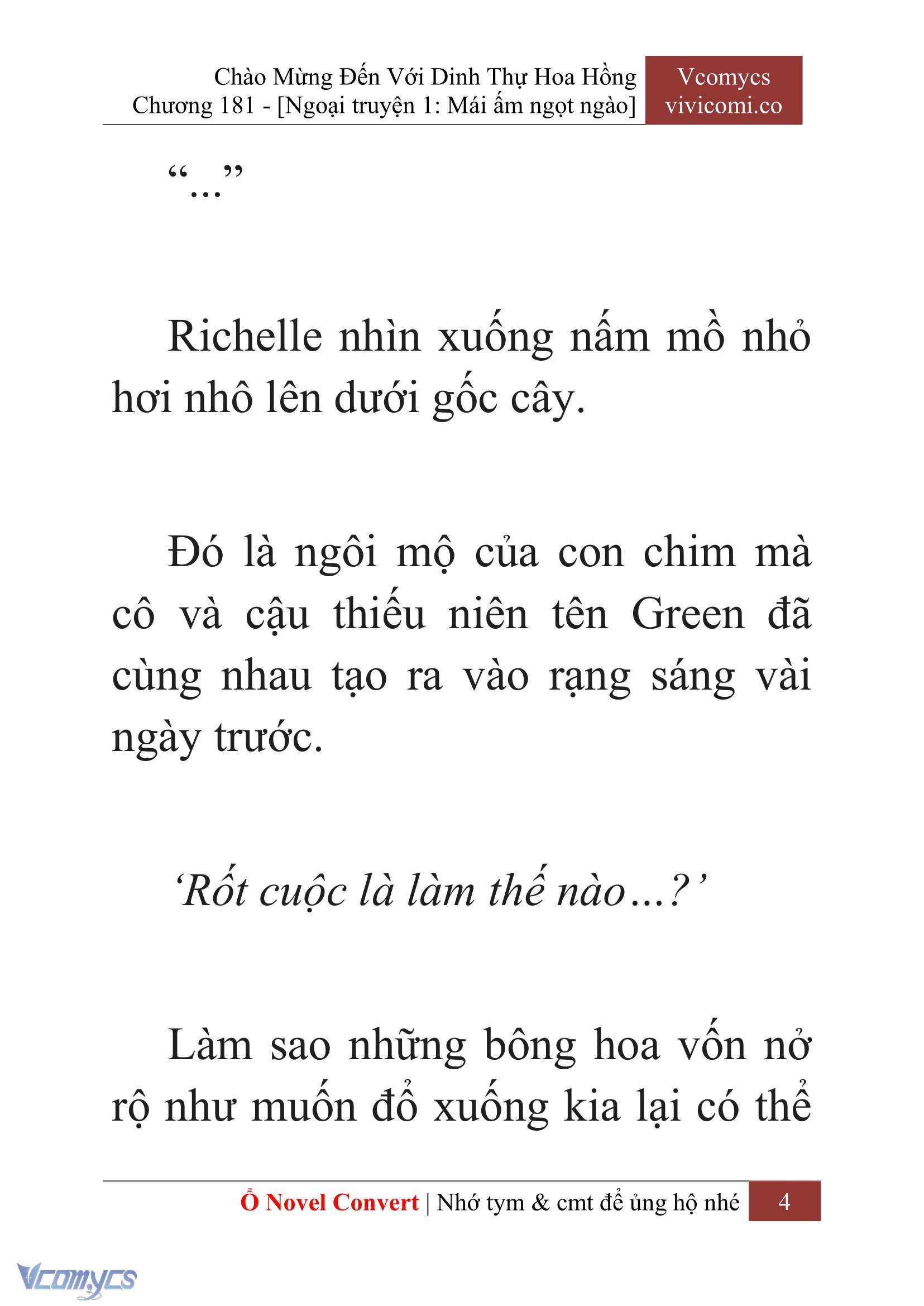 [Novel] Chào Mừng Đến Với Dinh Thự Hoa Hồng Chap 181 - Trang 2