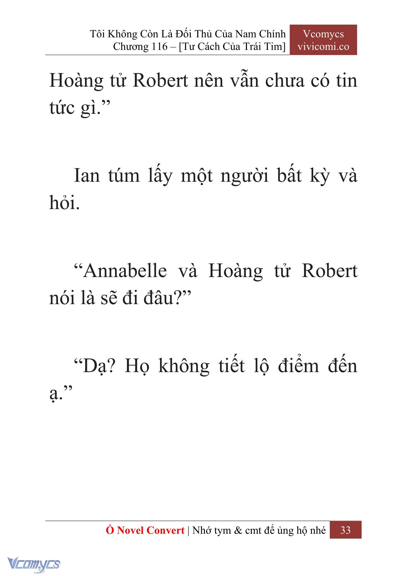 [Novel] Tôi Không Còn Là Đối Thủ Của Nam Chính Chap 116 - Trang 2