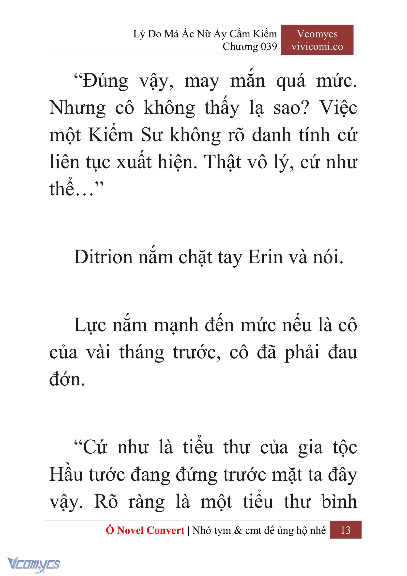 [Novel] Lý Do Mà Ác Nữ Ấy Cầm Kiếm Chap 39 - Trang 2