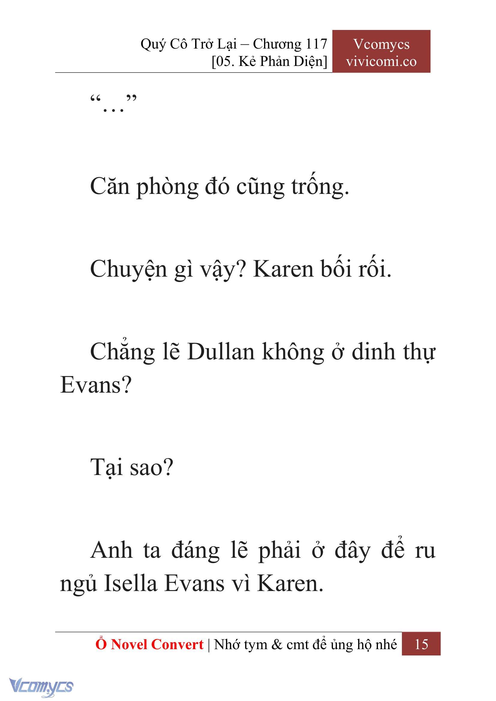 [Novel] Quý Cô Trở Lại Chap 117 - Trang 2