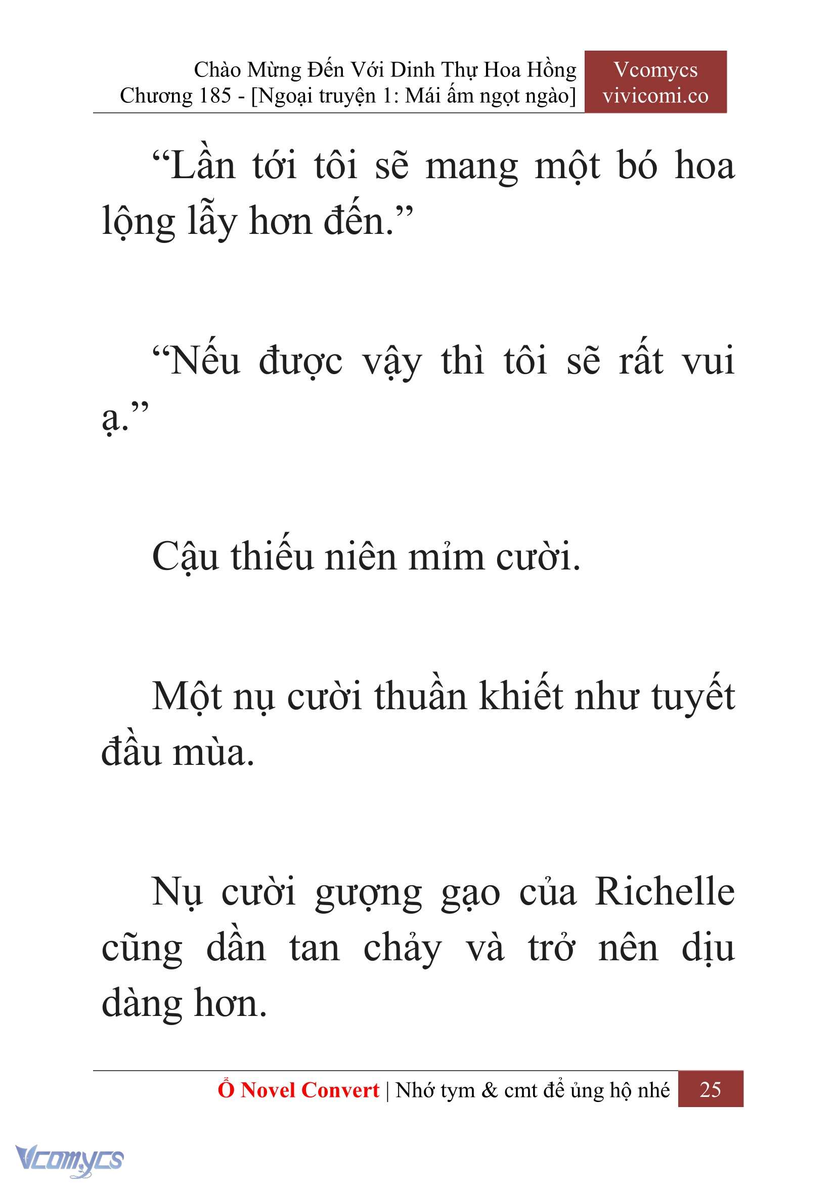 [Novel] Chào Mừng Đến Với Dinh Thự Hoa Hồng Chap 185 - Trang 2