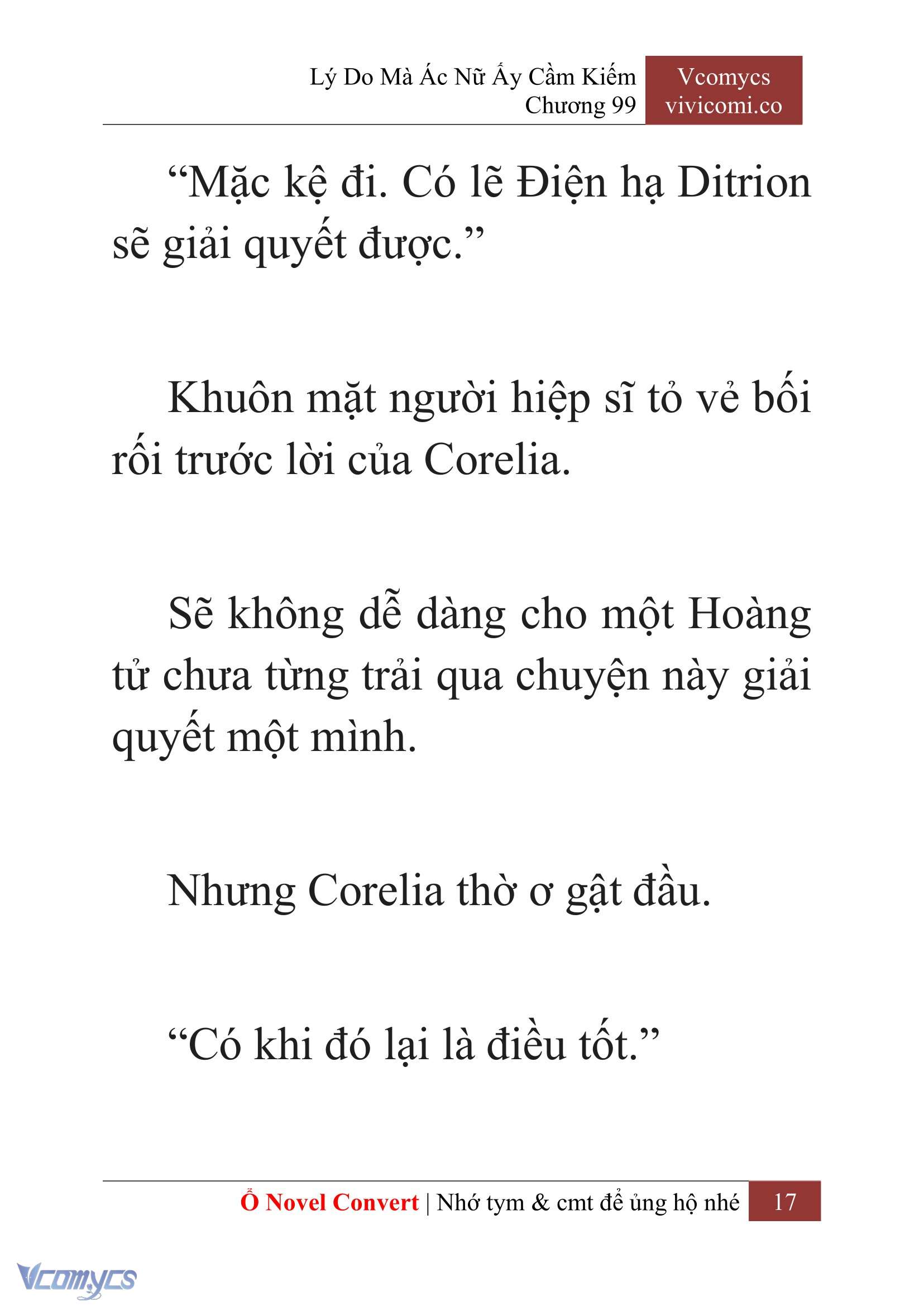 [Novel] Lý Do Mà Ác Nữ Ấy Cầm Kiếm Chap 99 - Trang 2