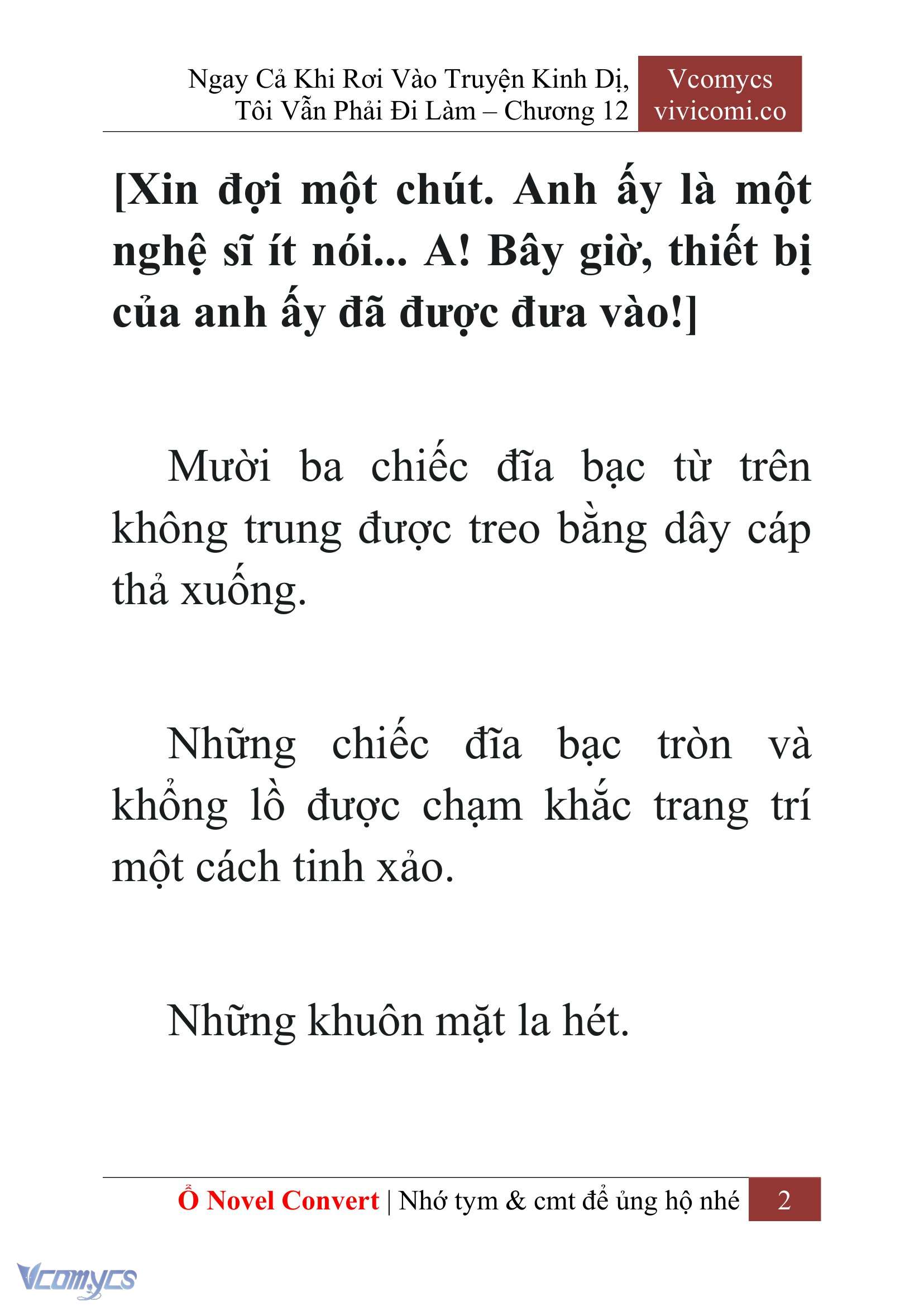 [Novel] Ngay Cả Khi Rơi Vào Truyện Kinh Dị, Tôi Vẫn Phải Đi Làm Chap 12 - Trang 2