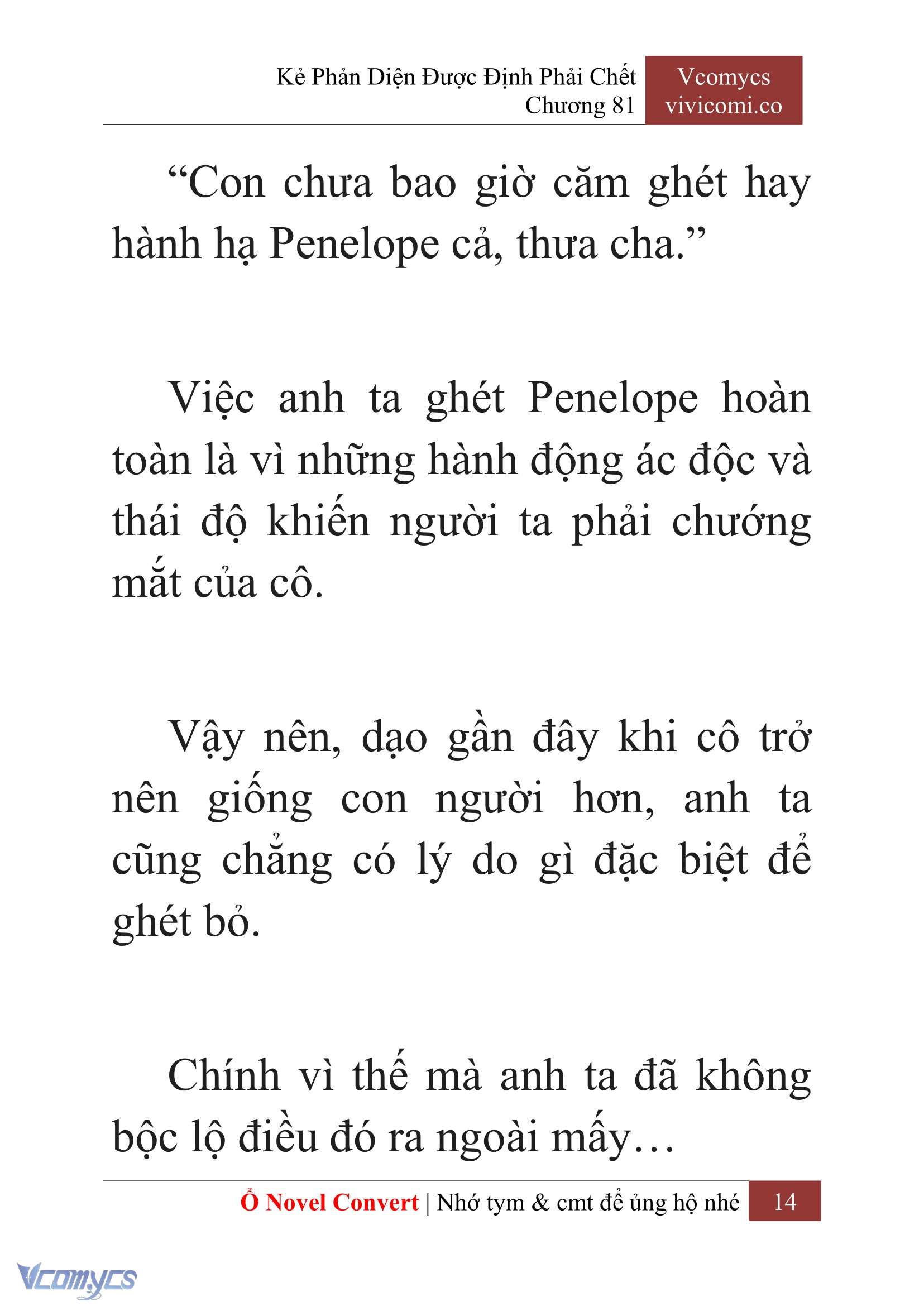 [Novel] Kẻ Phản Diện Được Định Phải Chết Chap 81 - Trang 2