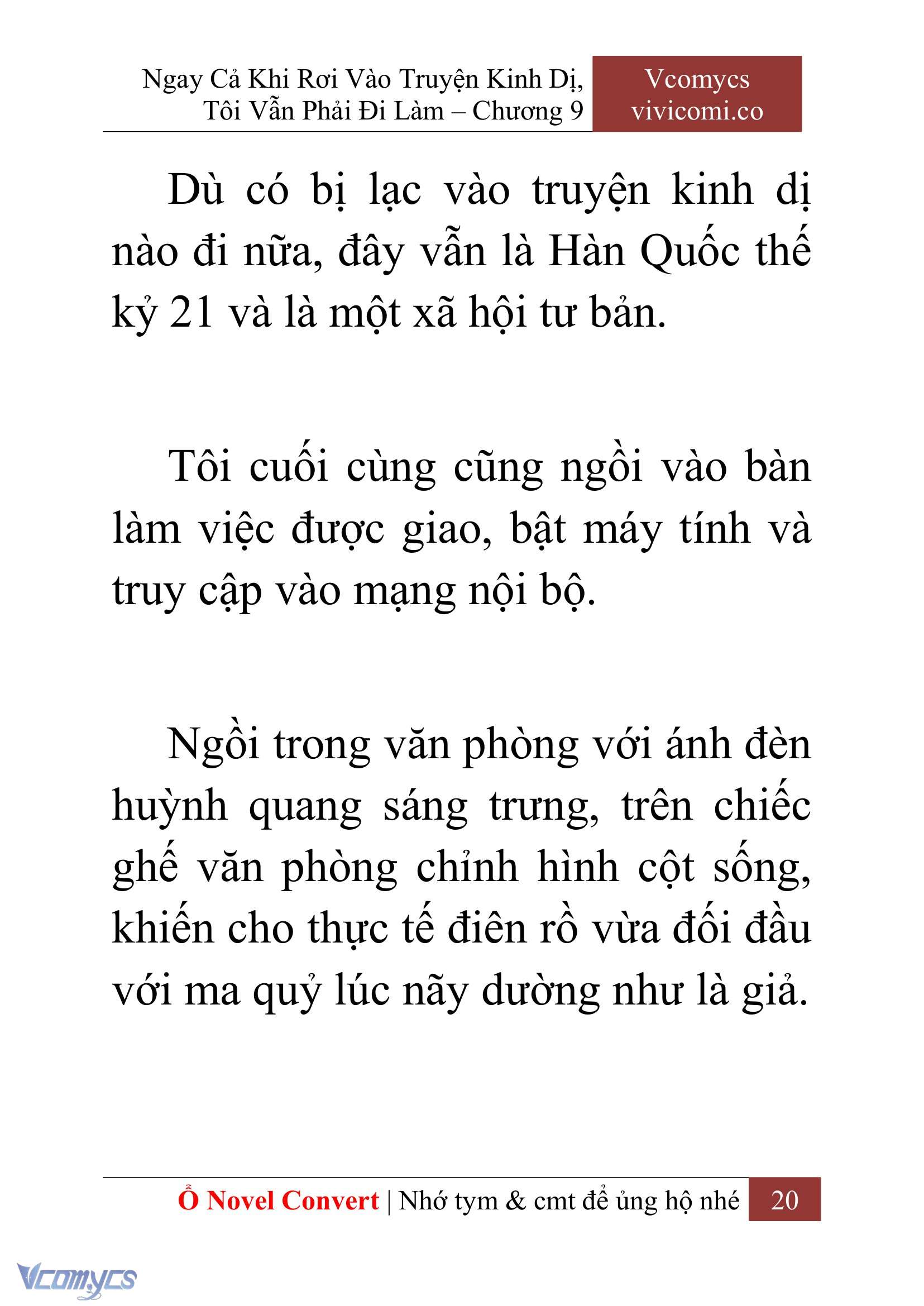 [Novel] Ngay Cả Khi Rơi Vào Truyện Kinh Dị, Tôi Vẫn Phải Đi Làm Chap 9 - Trang 2