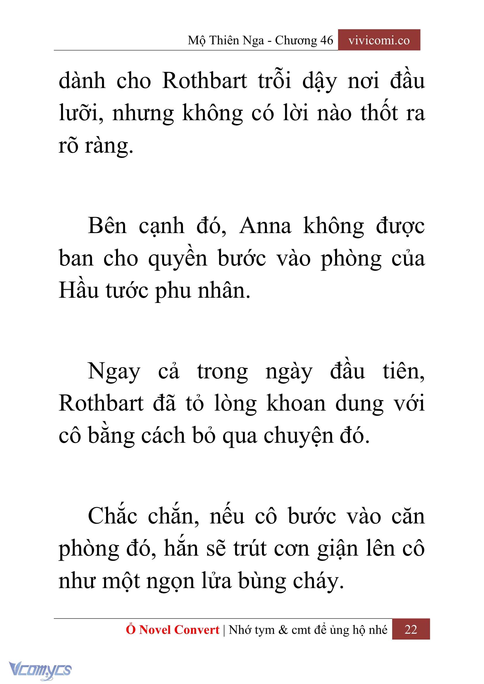 [Novel] Mộ Thiên Nga Chap 46 - Trang 2