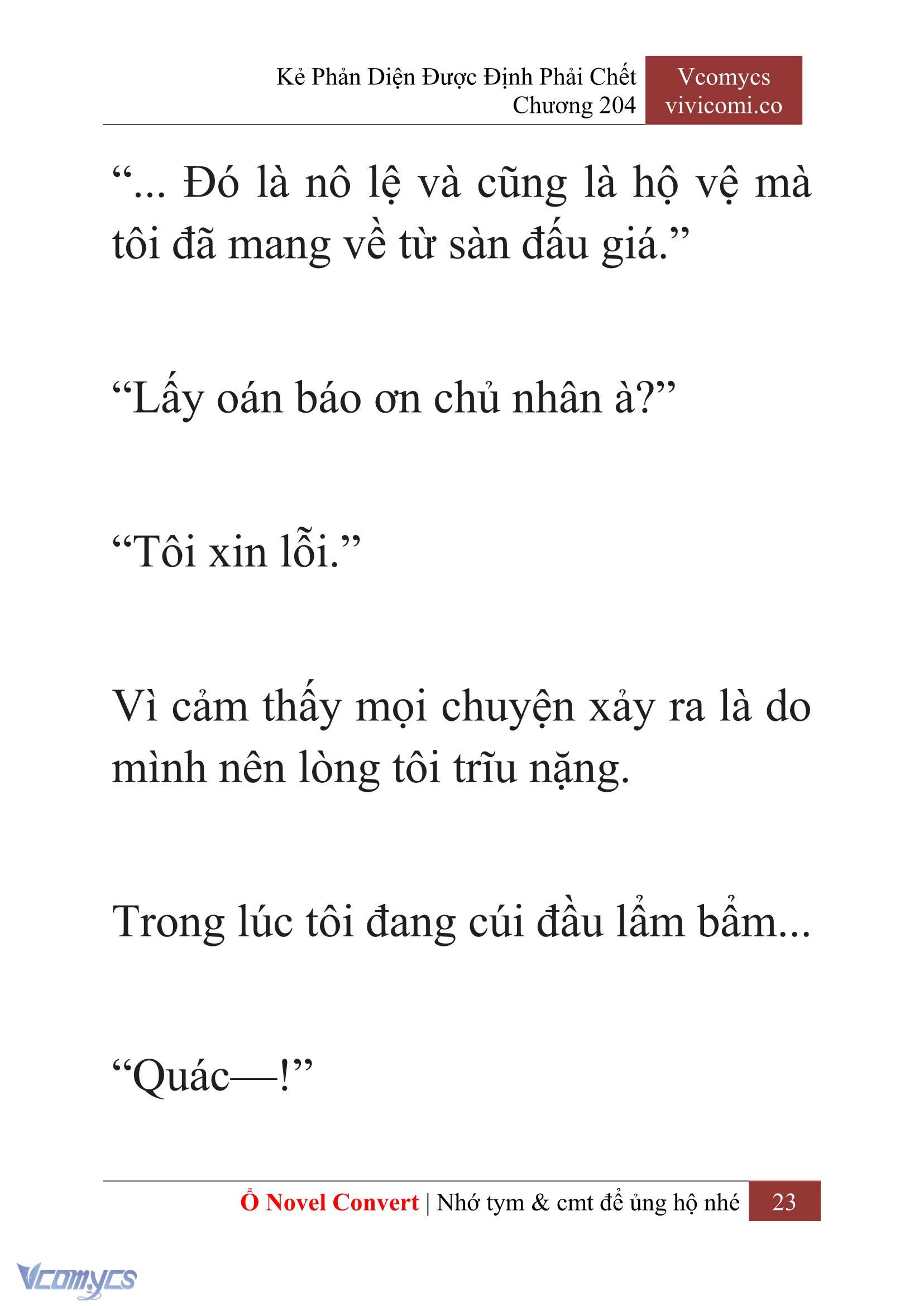 [Novel] Kẻ Phản Diện Được Định Phải Chết Chap 204 - Trang 2