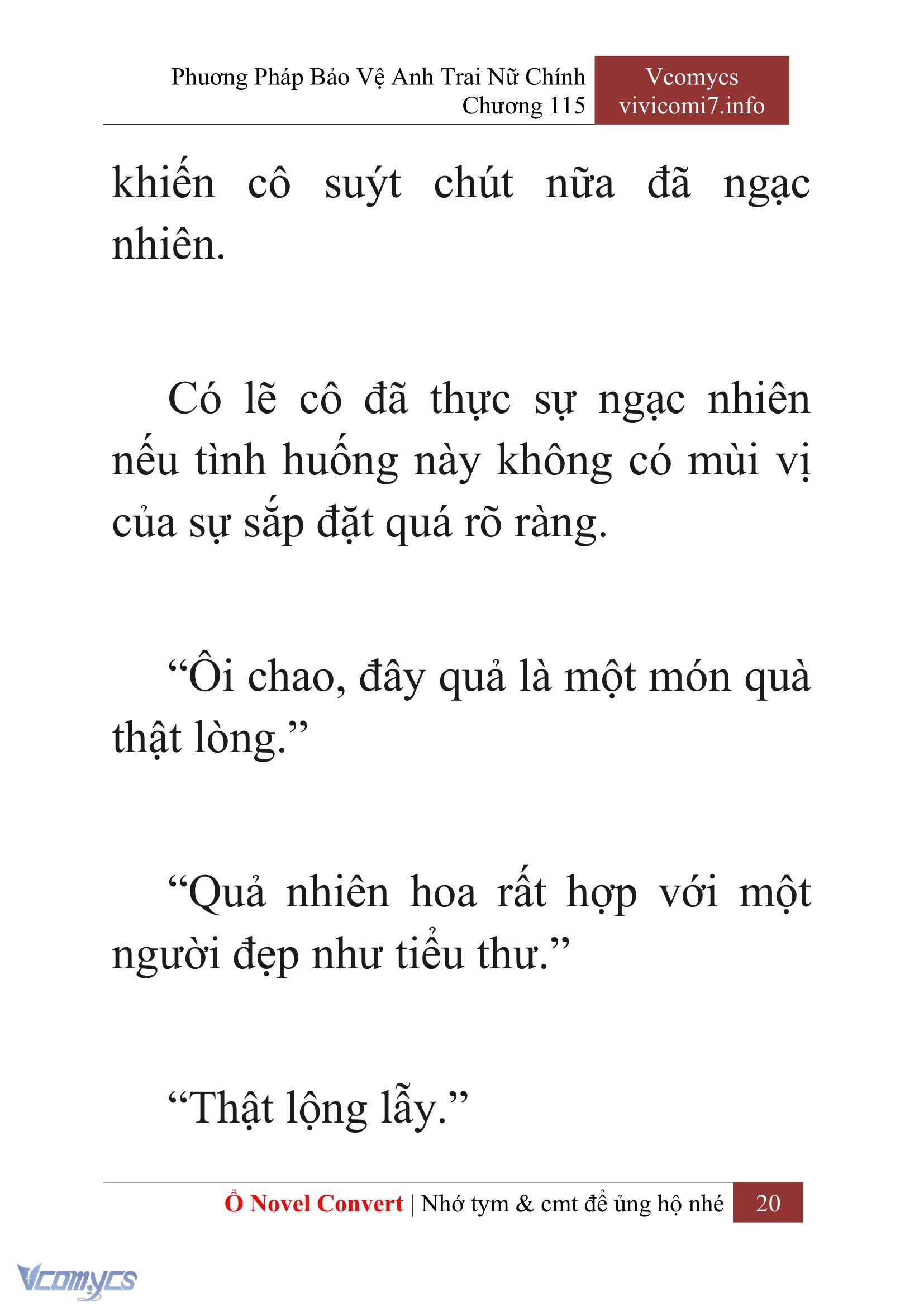 [Novel] Phương Pháp Bảo Vệ Anh Trai Nữ Chính Chap 115 - Trang 2