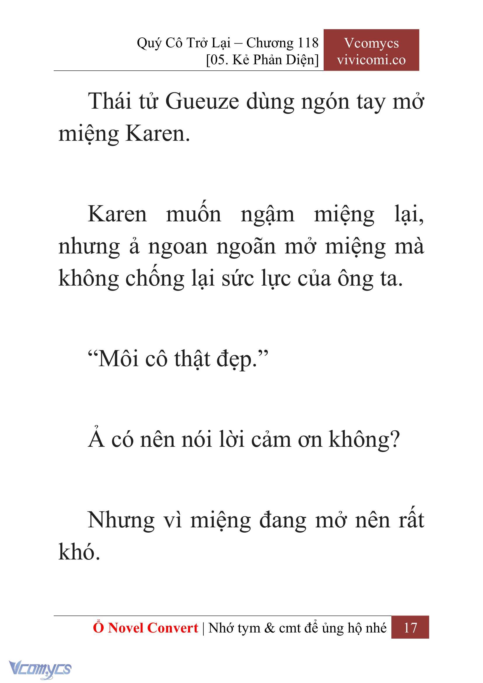 [Novel] Quý Cô Trở Lại Chap 118 - Trang 2