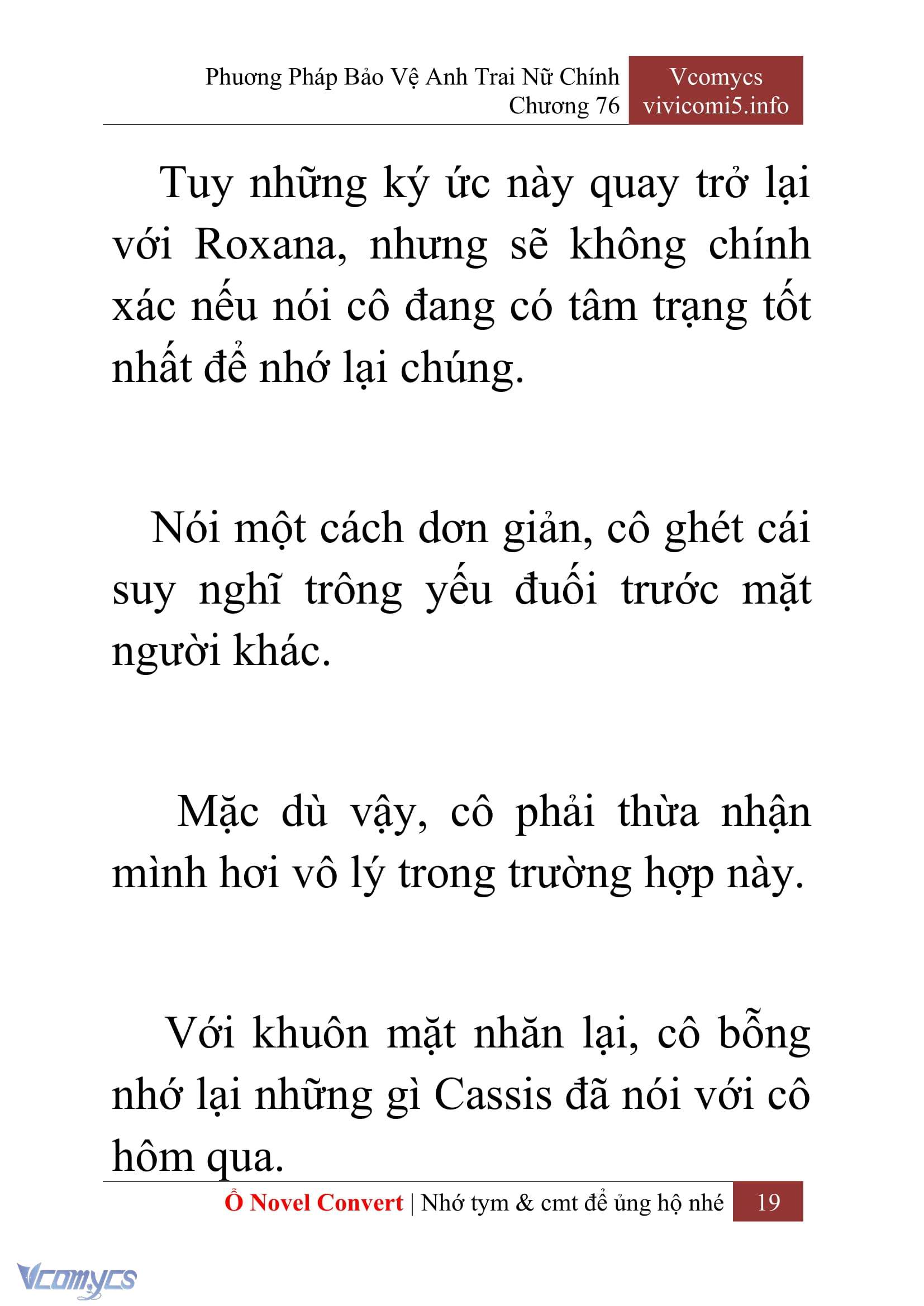 [Novel] Phương Pháp Bảo Vệ Anh Trai Nữ Chính Chap 76 - Trang 2