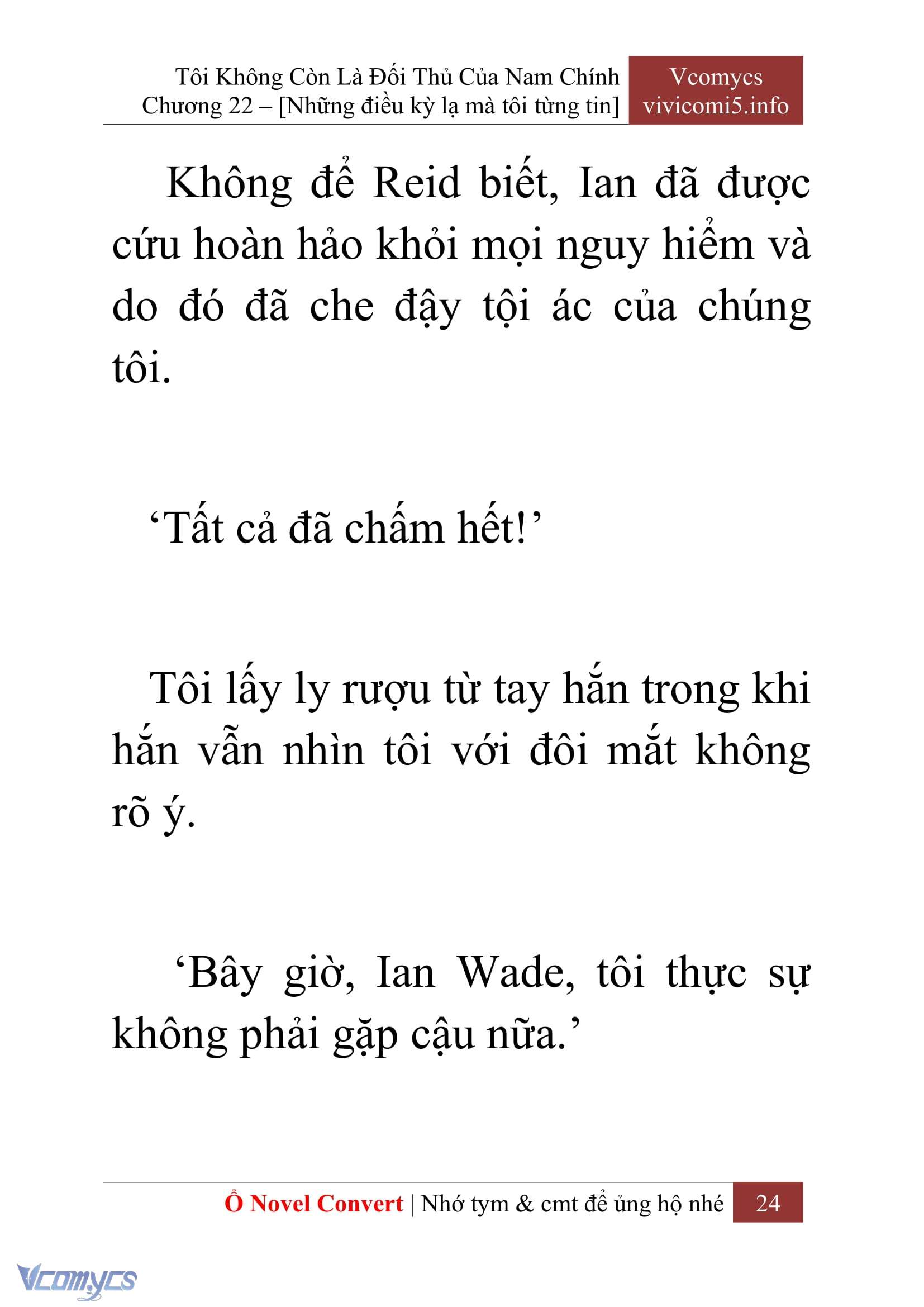 [Novel] Tôi Không Còn Là Đối Thủ Của Nam Chính Chap 22 - Trang 2