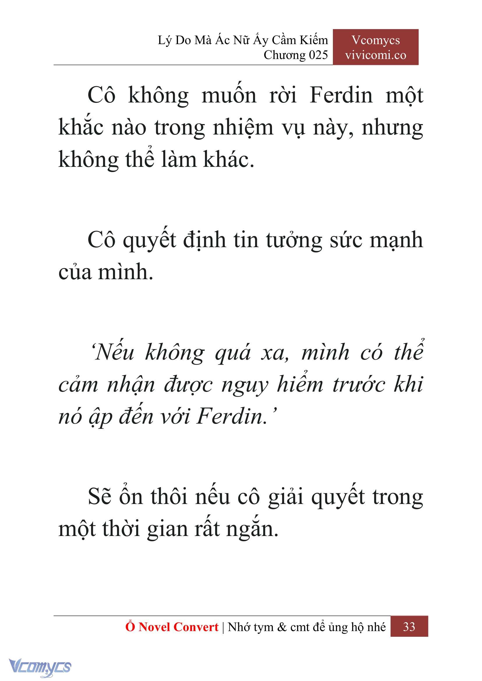 [Novel] Lý Do Mà Ác Nữ Ấy Cầm Kiếm Chap 25 - Trang 2