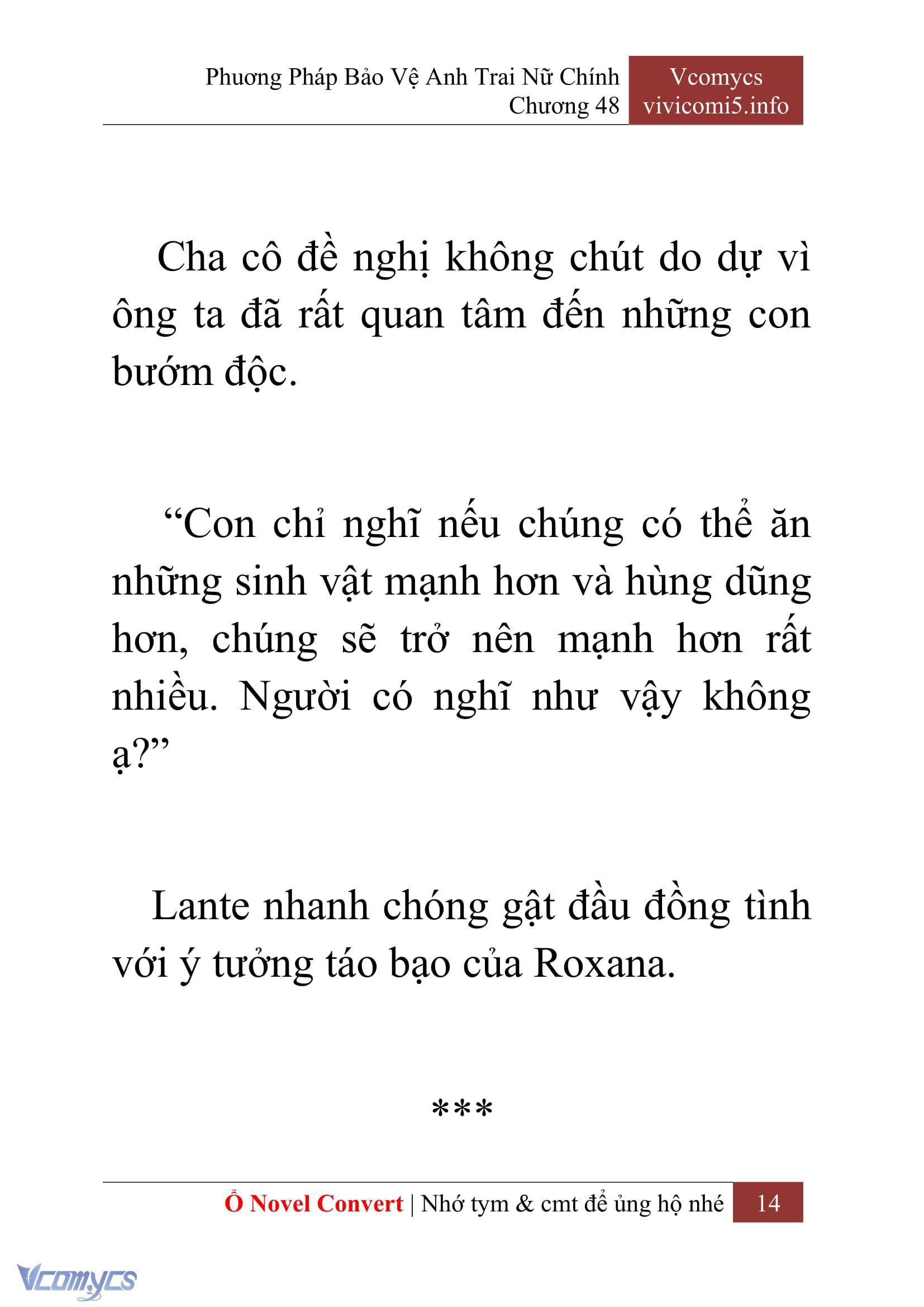 [Novel] Phương Pháp Bảo Vệ Anh Trai Nữ Chính Chap 48 - Trang 2