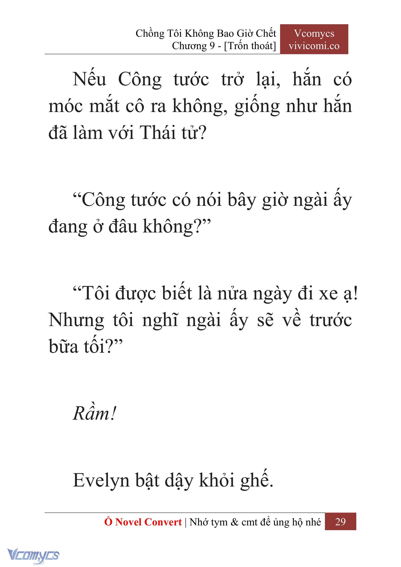 [Novel] Chồng Tôi Không Bao Giờ Chết Chap 9 - Trang 2